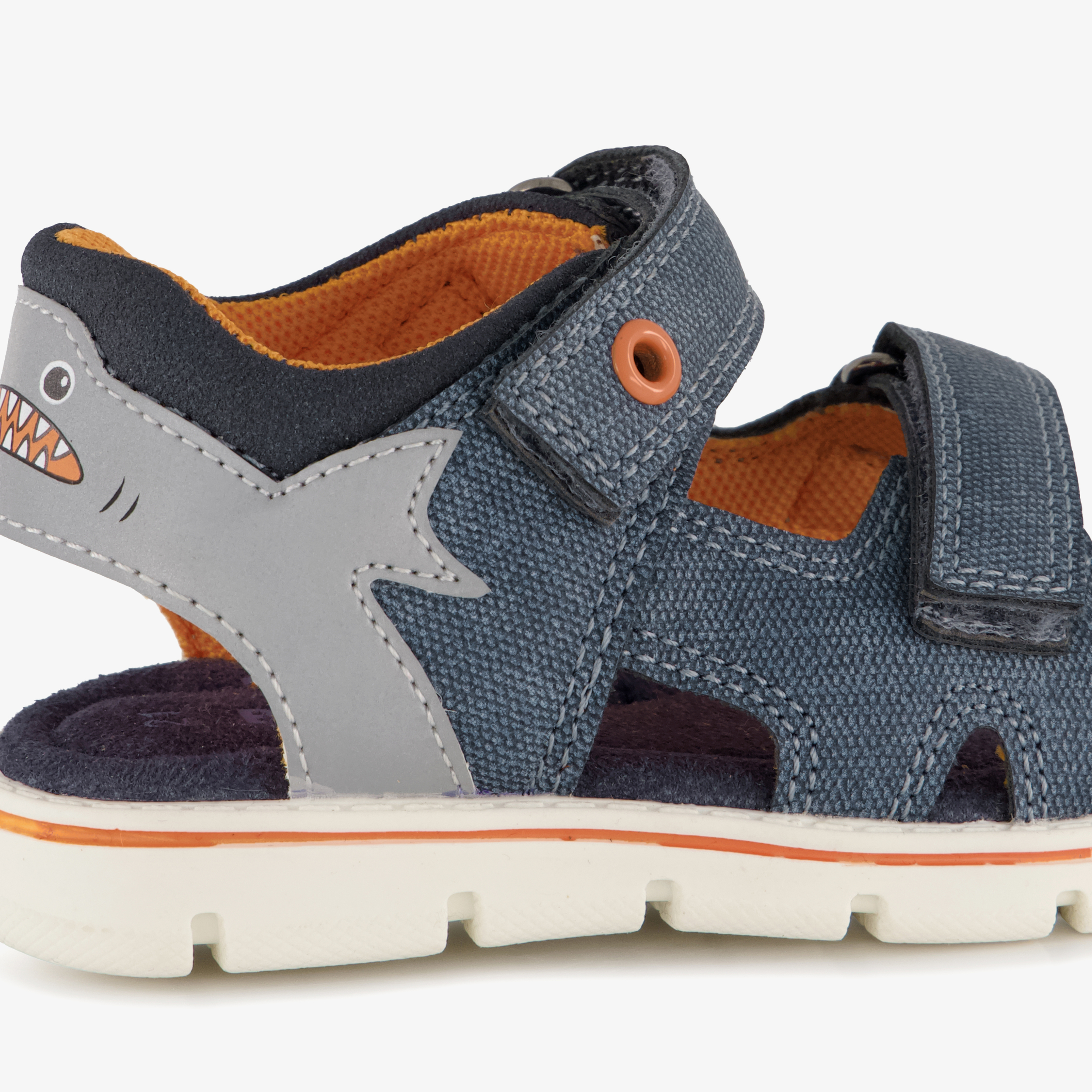 Blue Box jongens sandalen met haai blauw – foto 5