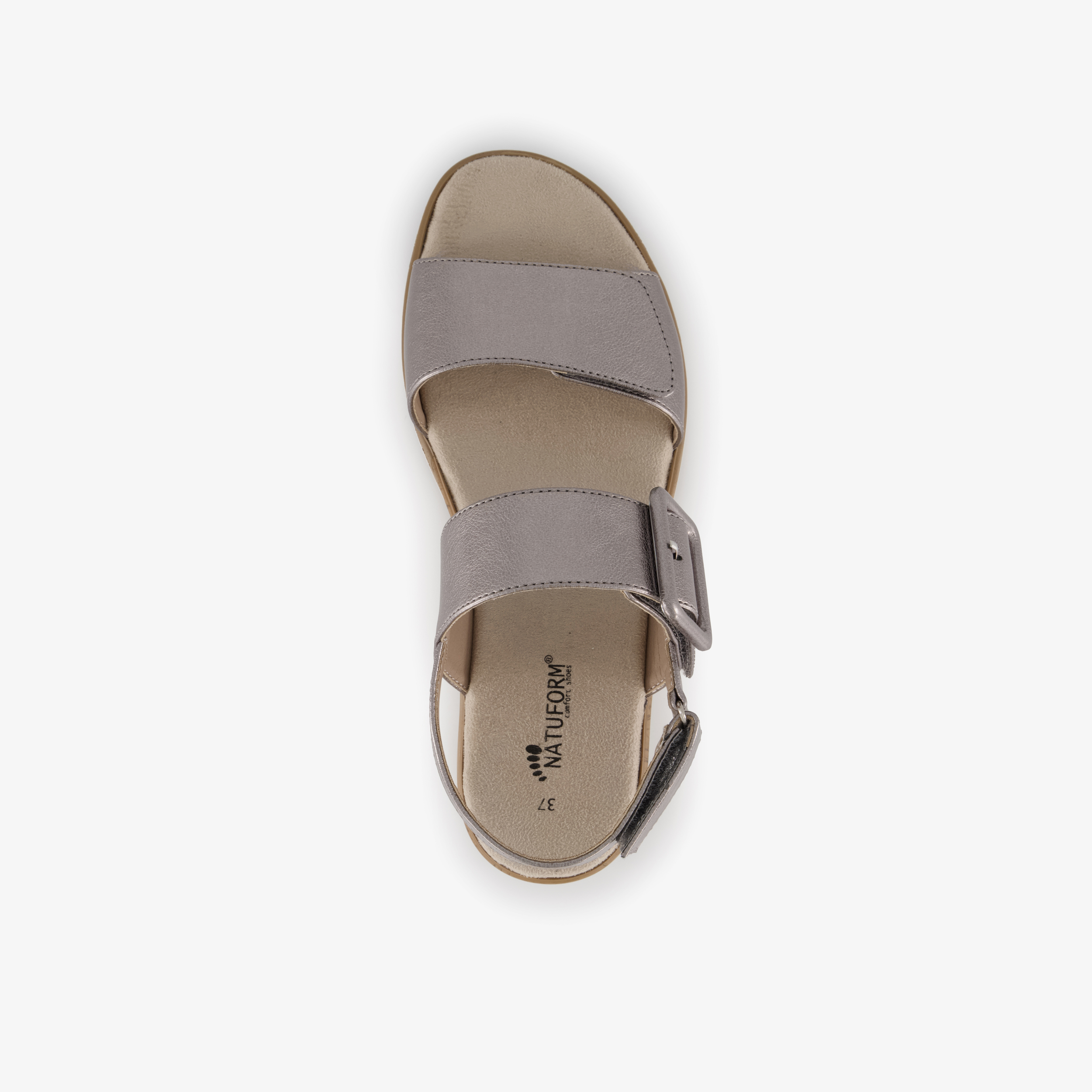 Natuform dames sandalen zilver – foto 4
