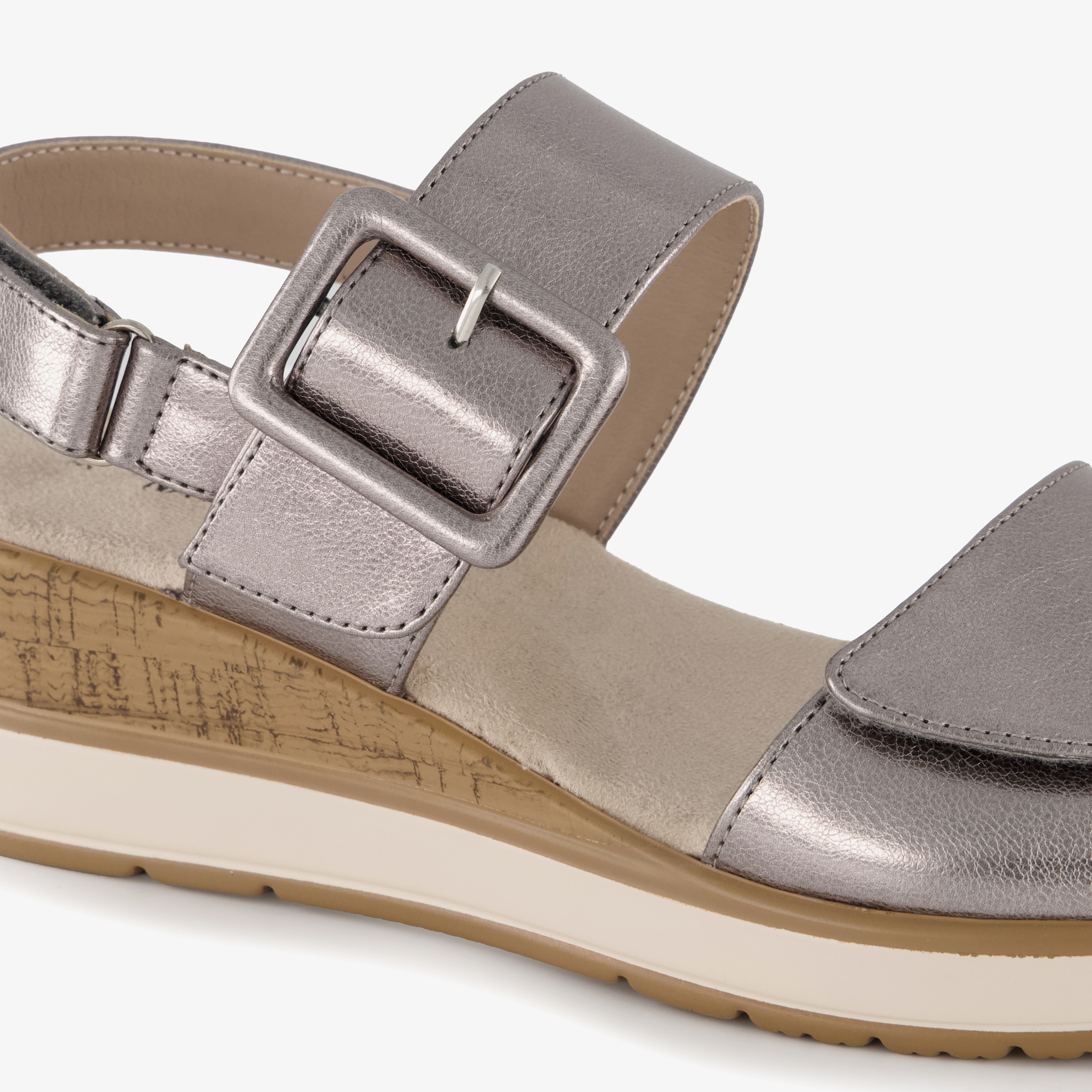 Natuform dames sandalen zilver – foto 5