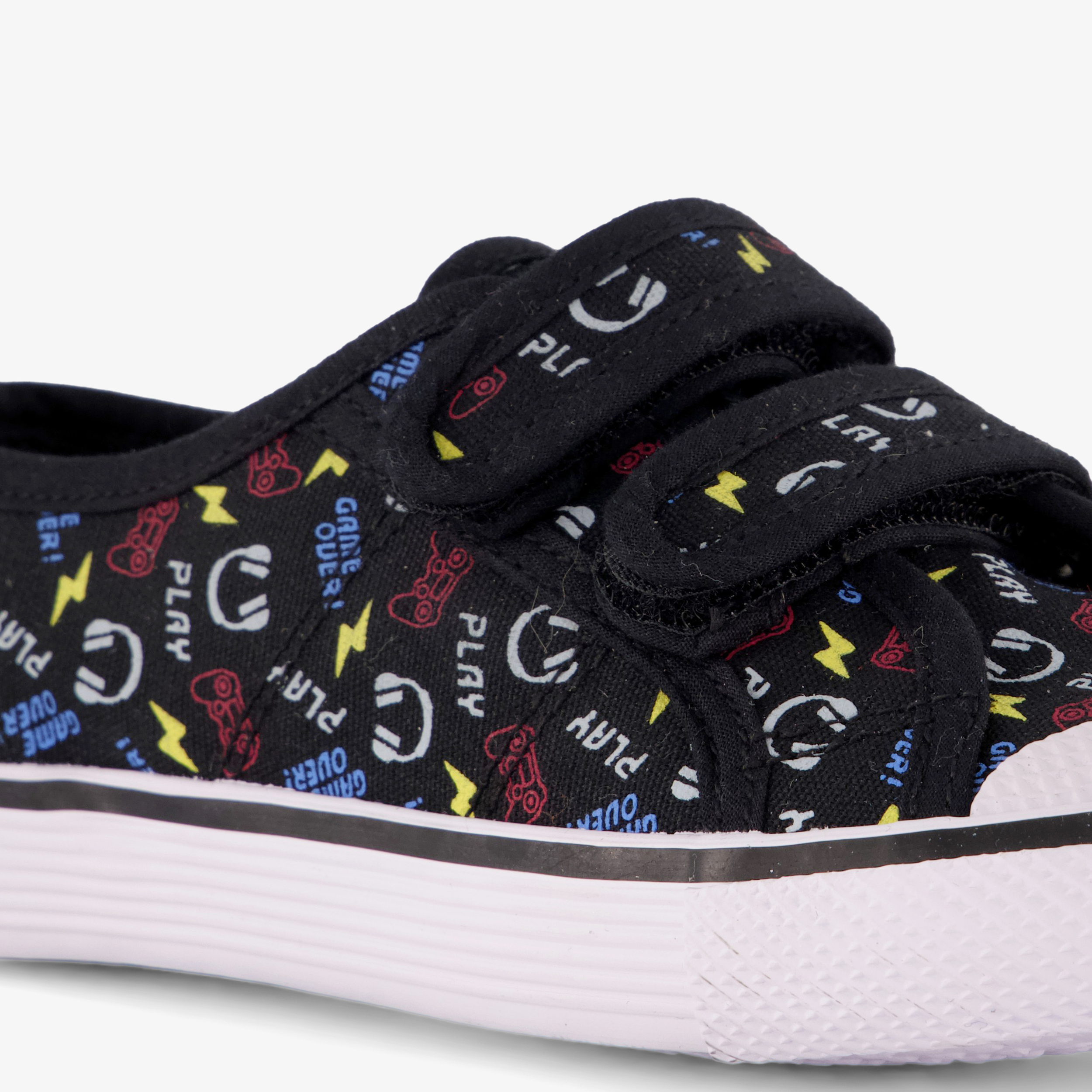 Chicane kinder gymschoenen met game print zwart meisjes – foto 5