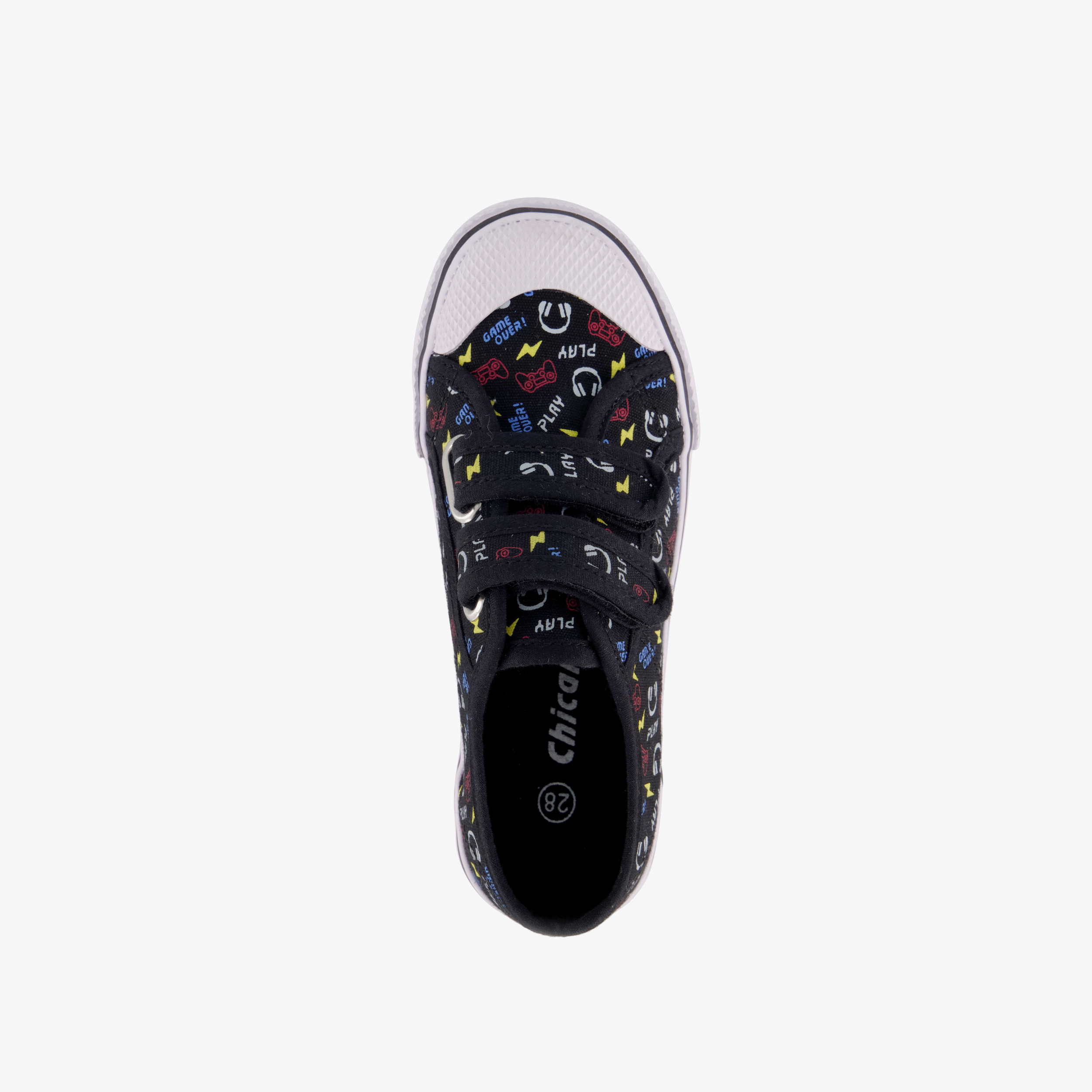 Chicane kinder gymschoenen met game print zwart meisjes – foto 4