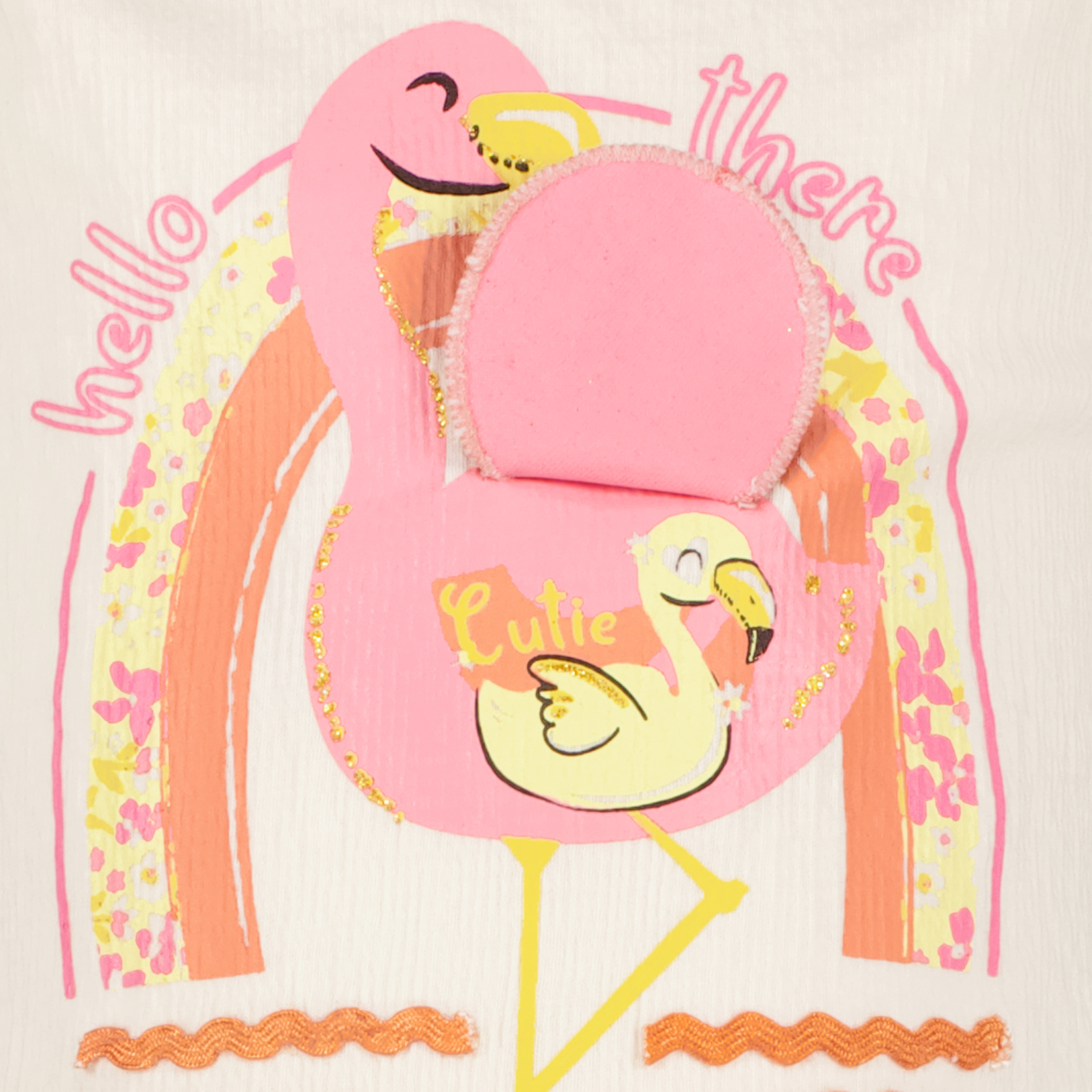 TwoDay meisjes T-shirt met flamingo beige t-shirts & tops – foto 2