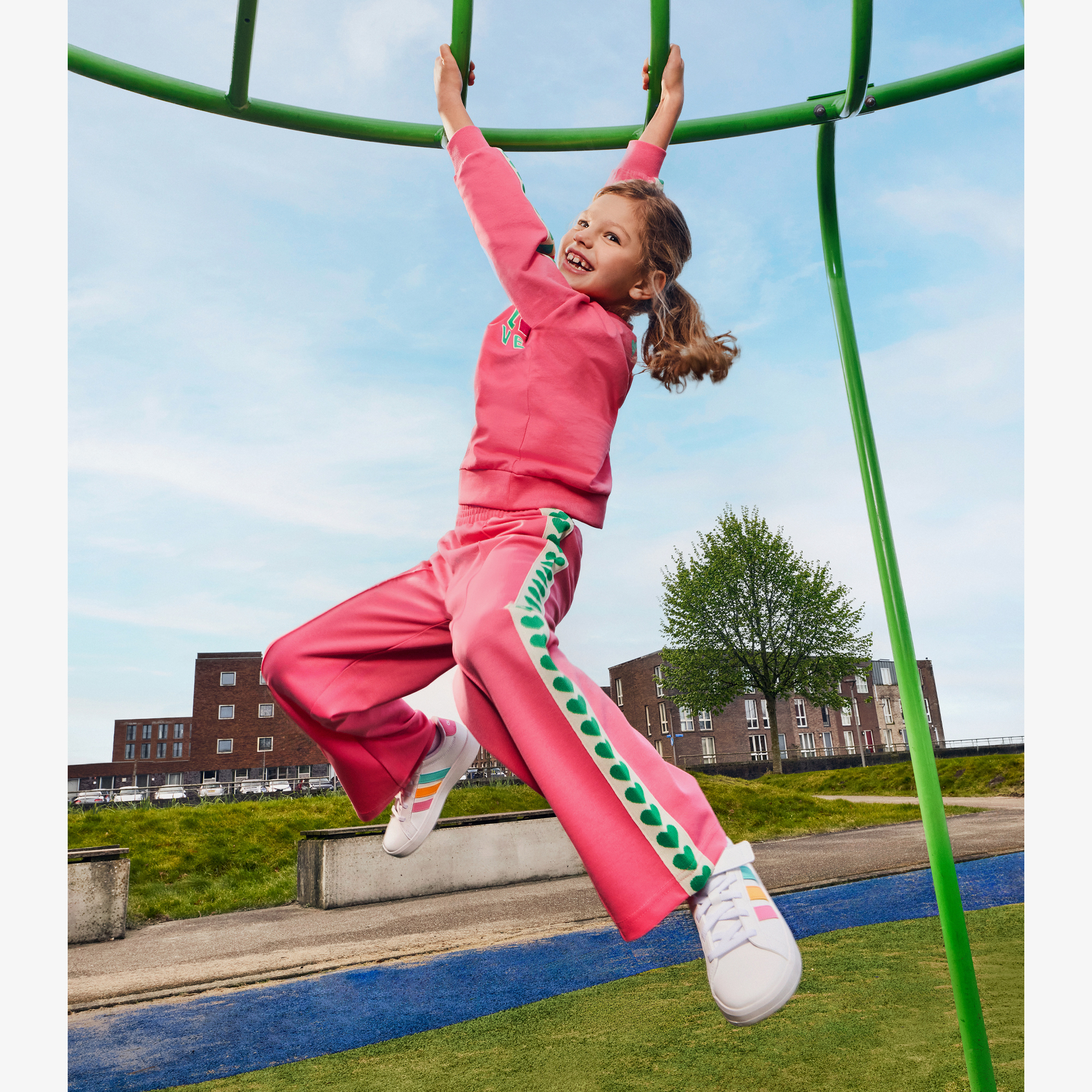 TwoDay meisjes sweater met bies roze truien & vesten – foto 4