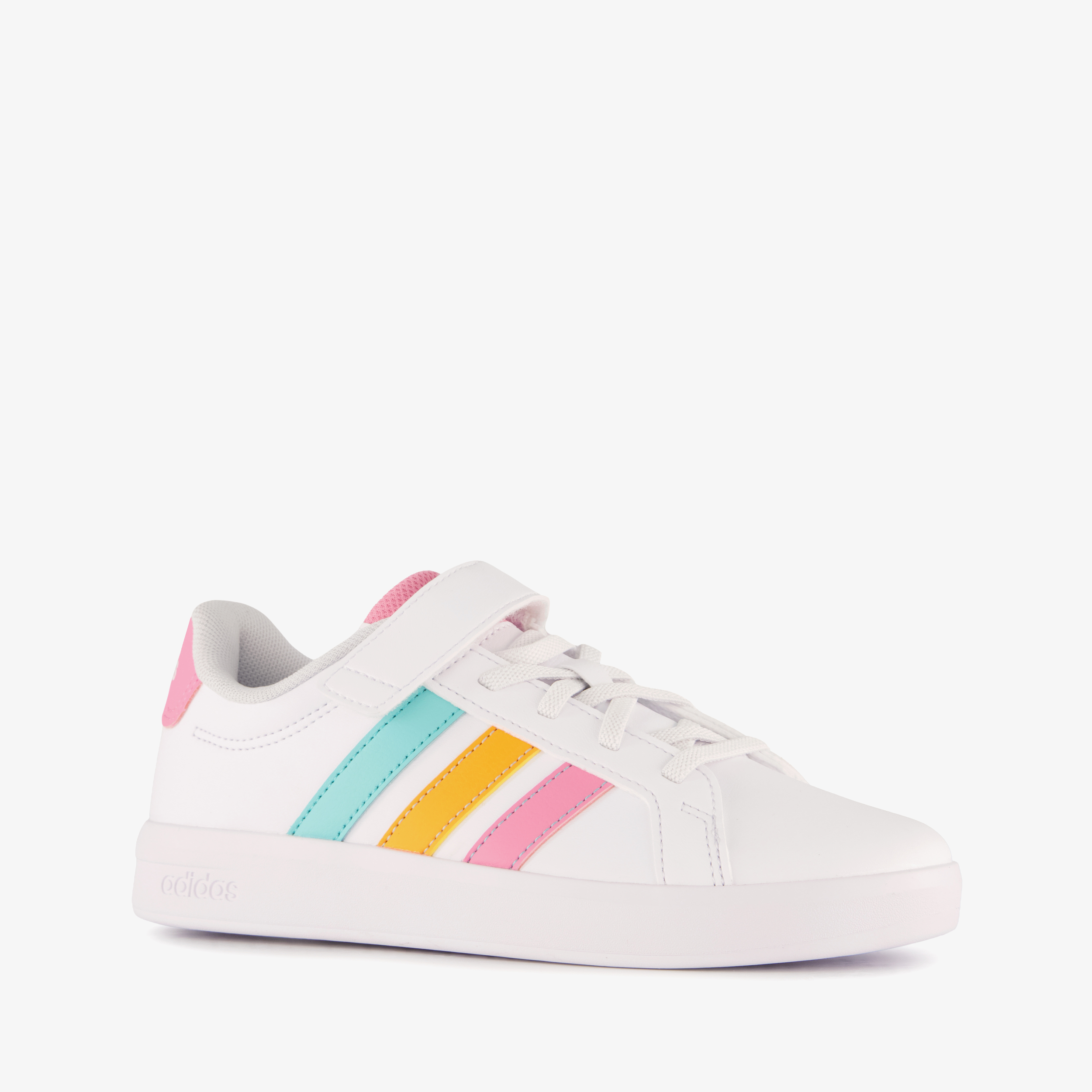 Adidas Grand Court 3.0 meisjes sneakers wit roze