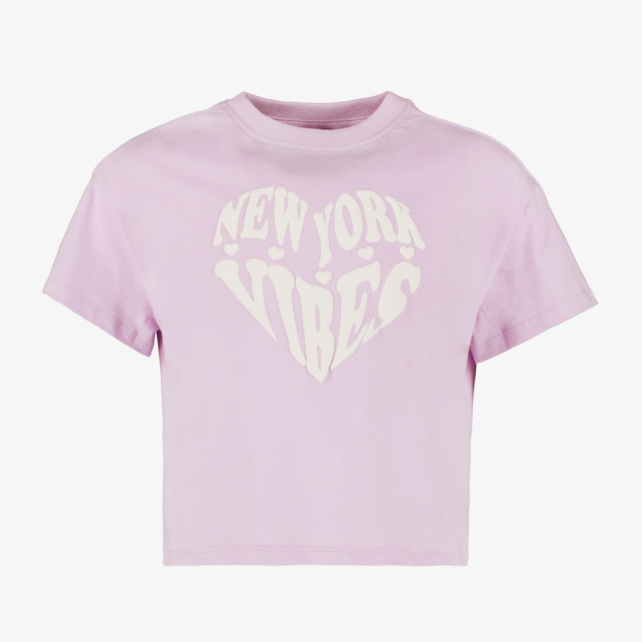 TwoDay cropped meisjes T-shirt lila