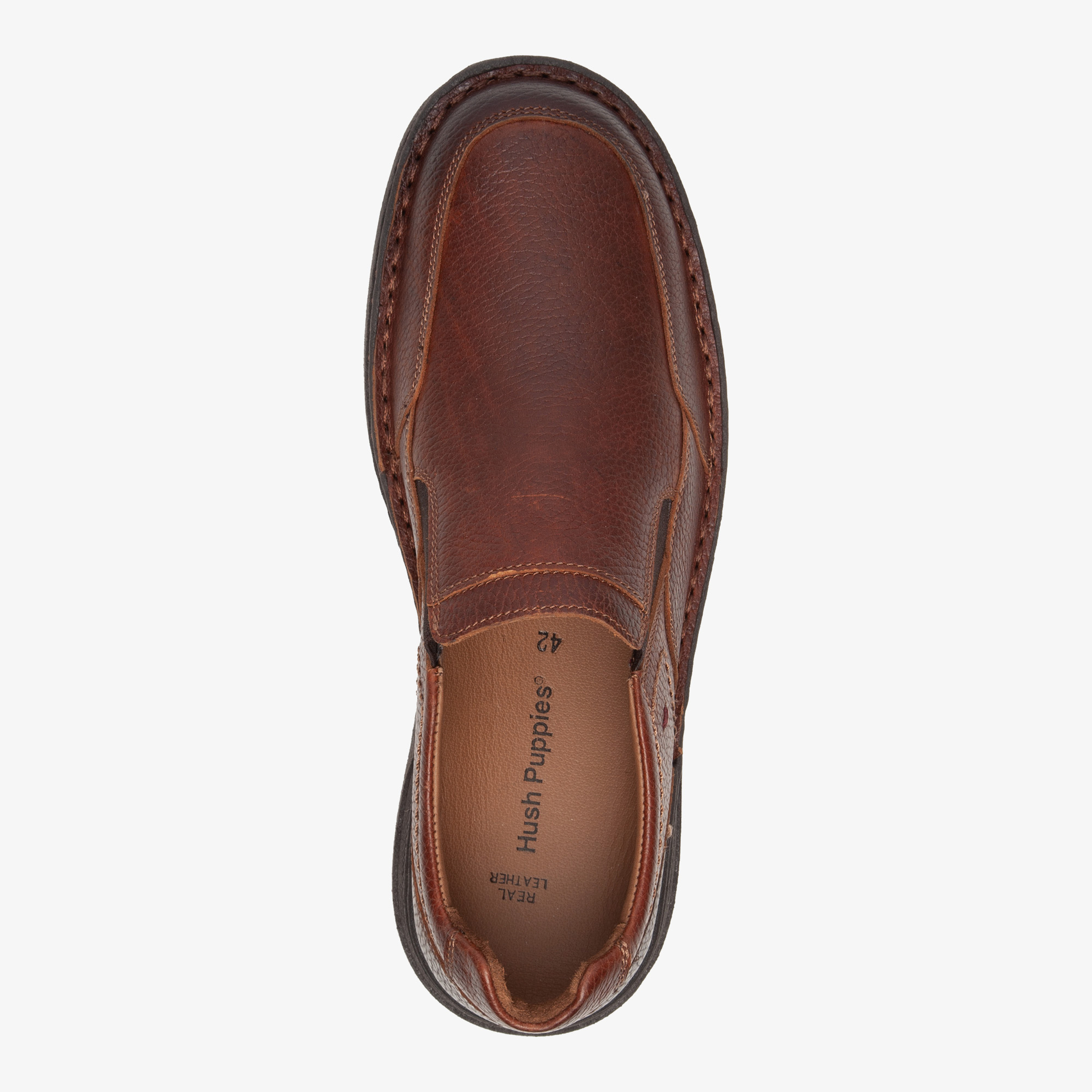 Hush Puppies leren heren instappers bruin – foto 4