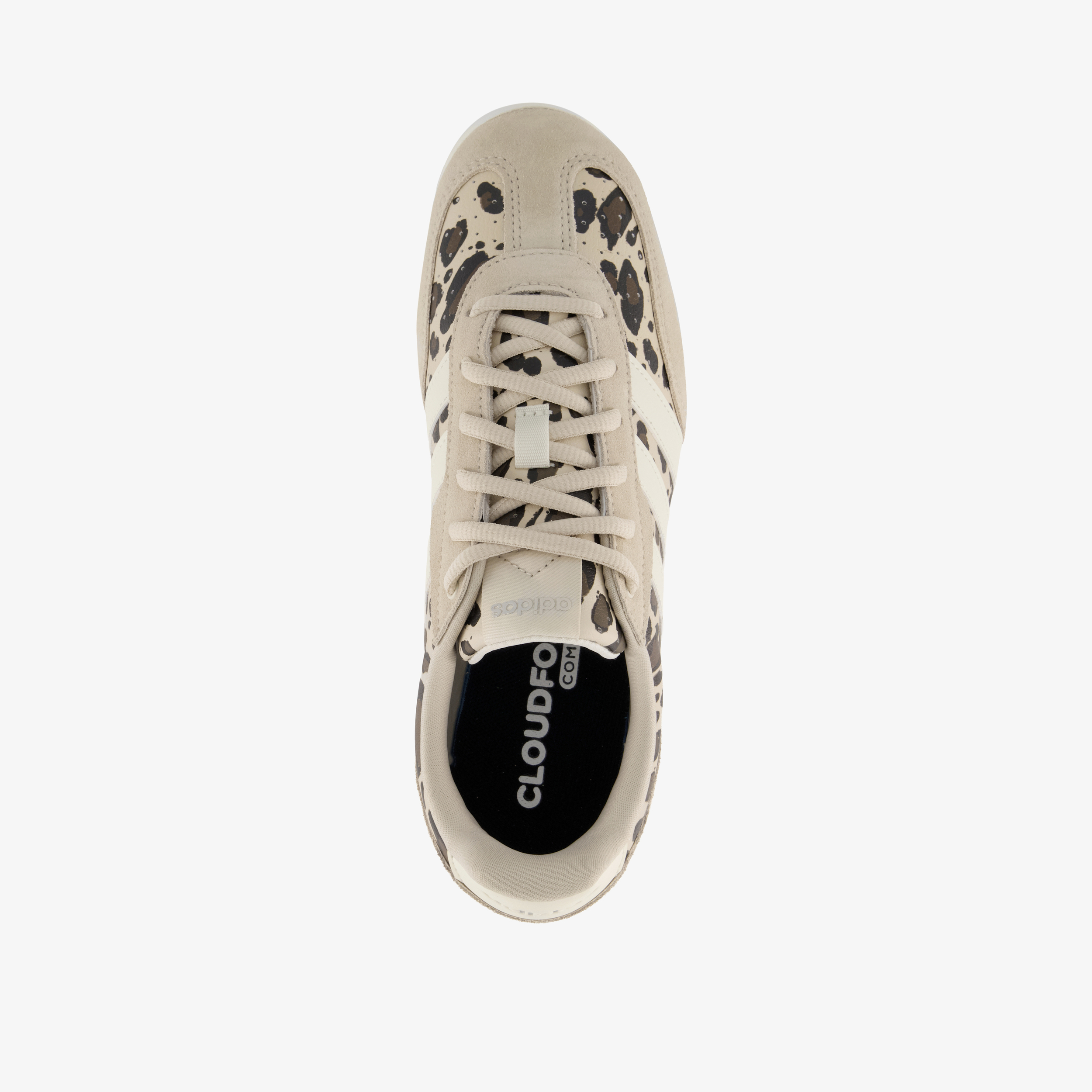 Adidas Barreda Lo suède dames sneakers met panterprint beige – foto 4