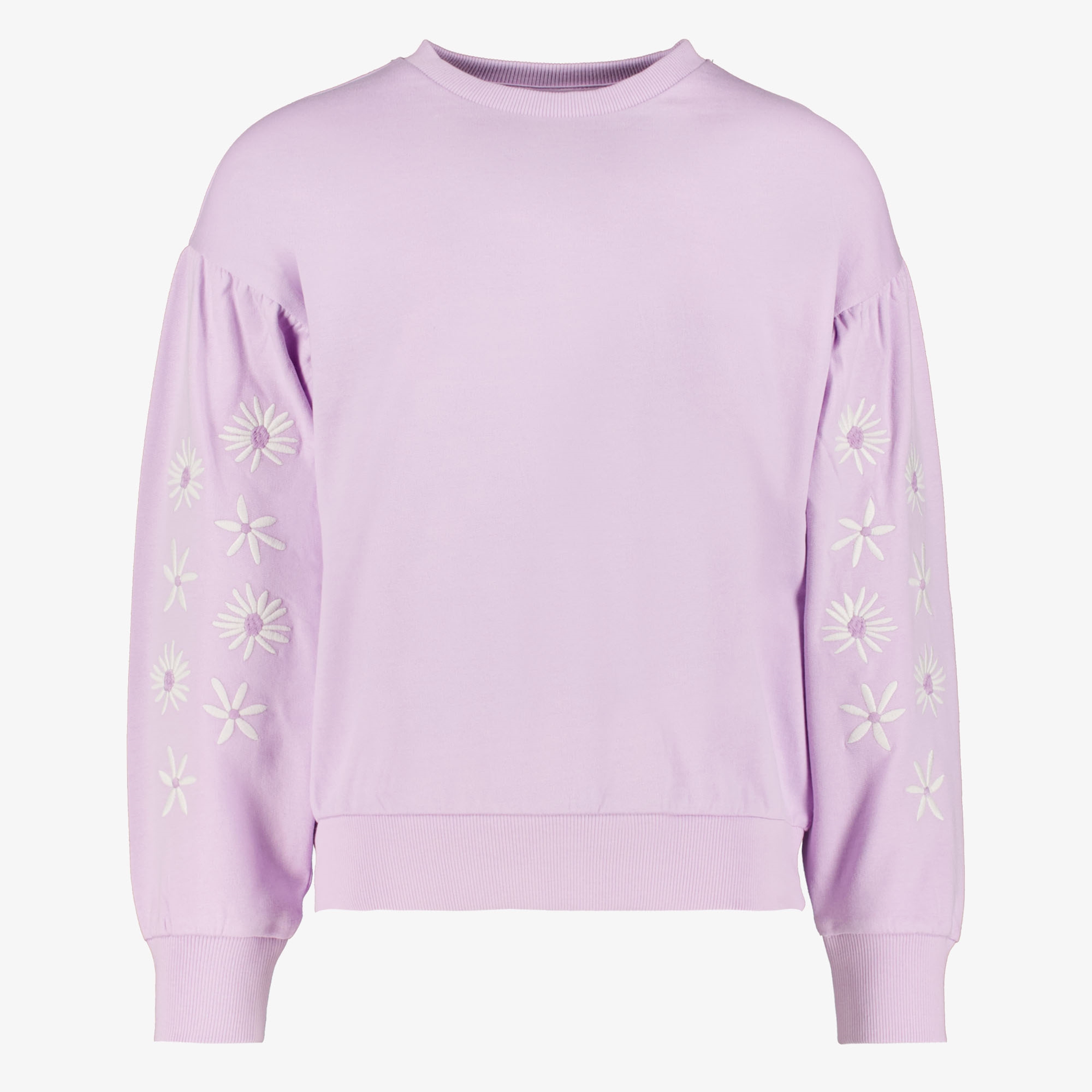 TwoDay meisjes sweater met madeliefjes lila