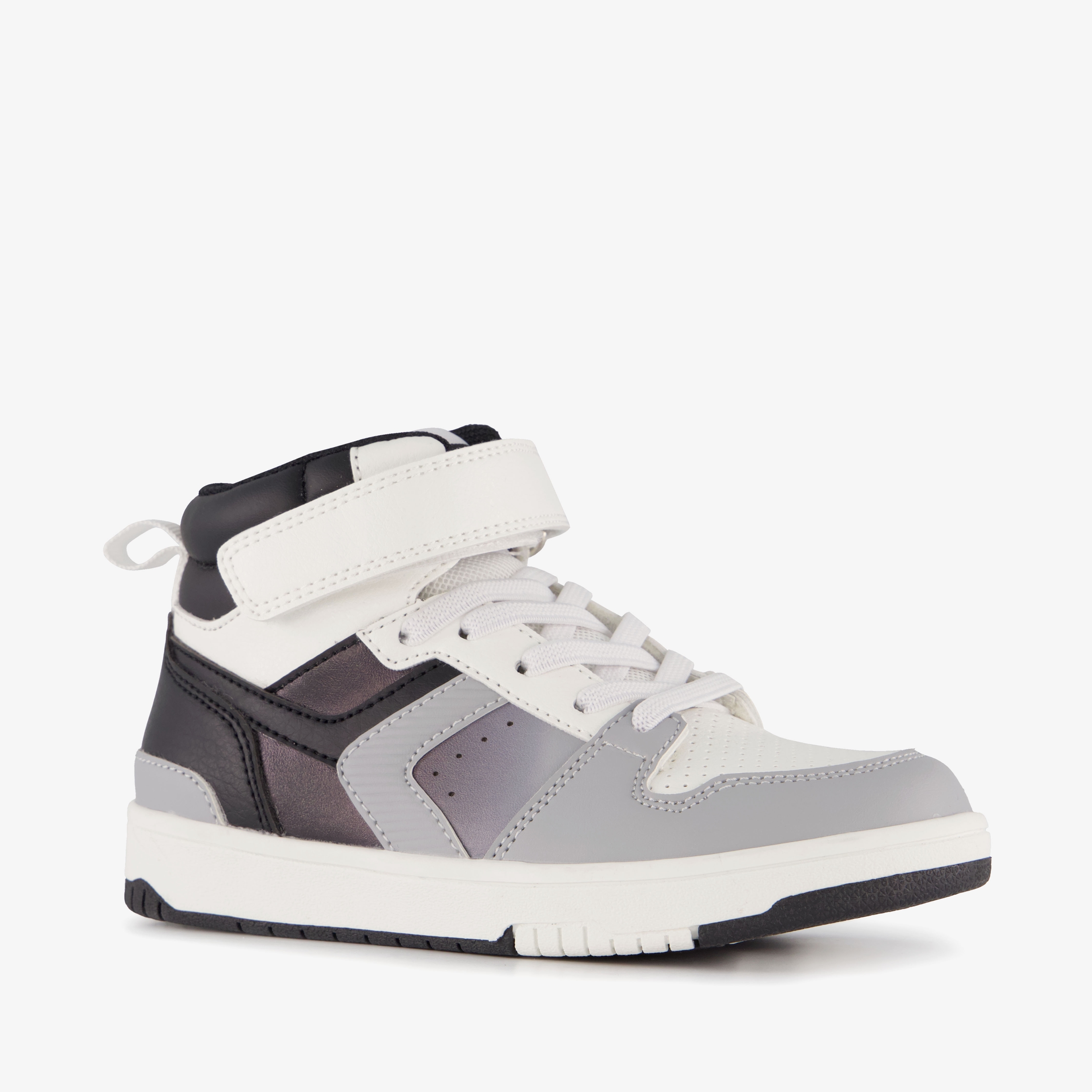 Blue Box hoge jongens sneakers zwart wit