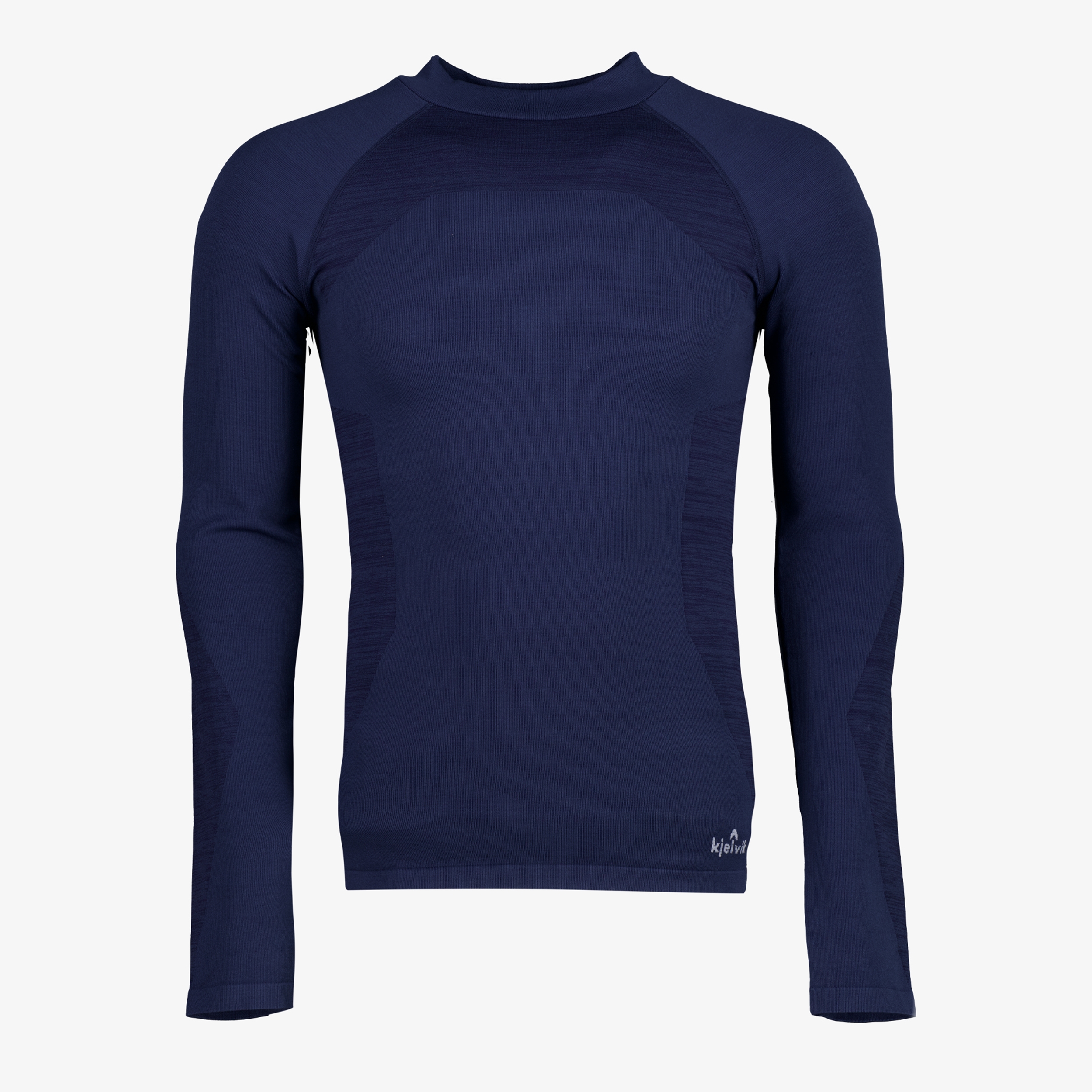 Kjelvik heren thermoshirt met lange mouwen blauw t-shirts & tops