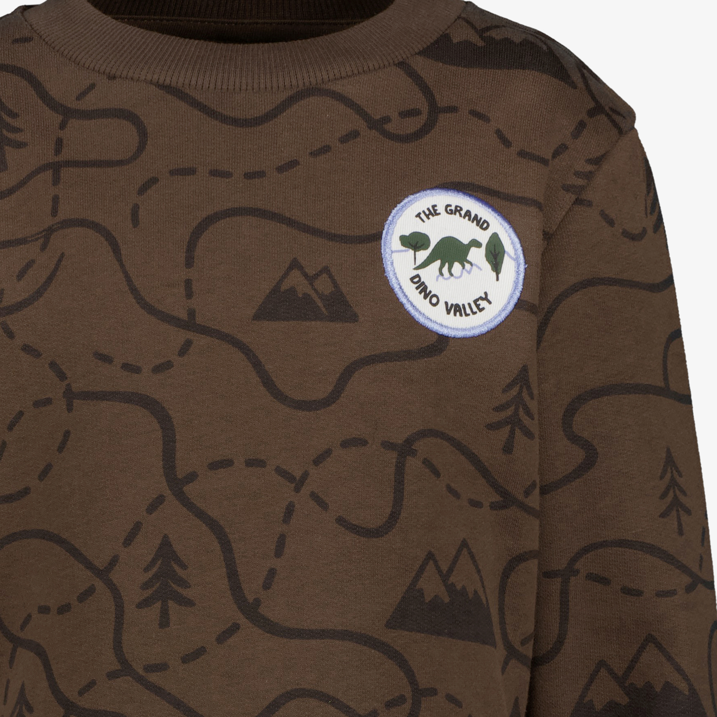 Unsigned jongens sweater met print bruin truien & vesten – foto 2