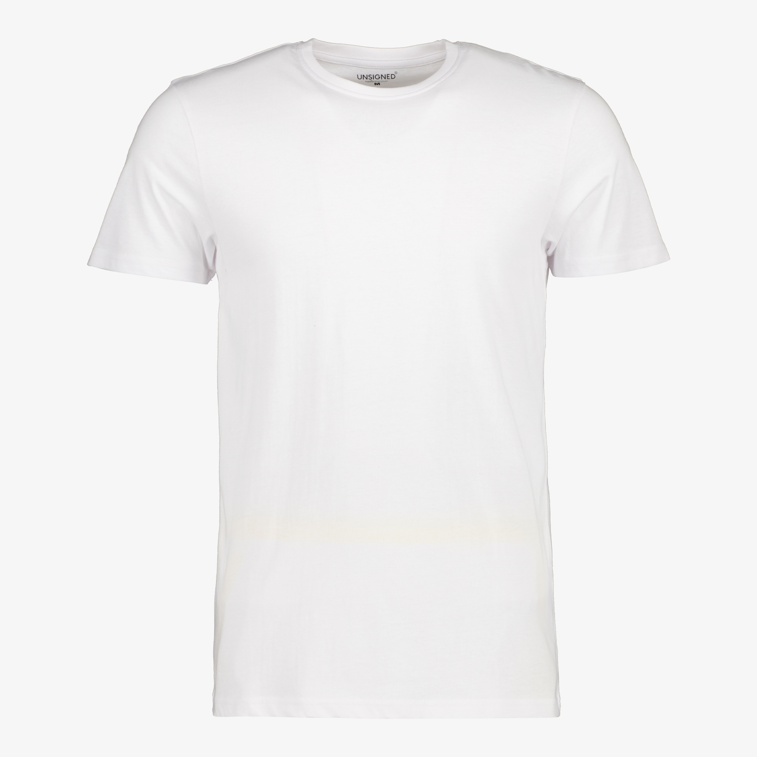 Unsigned heren  T-shirt wit katoen ronde hals t-shirts & tops