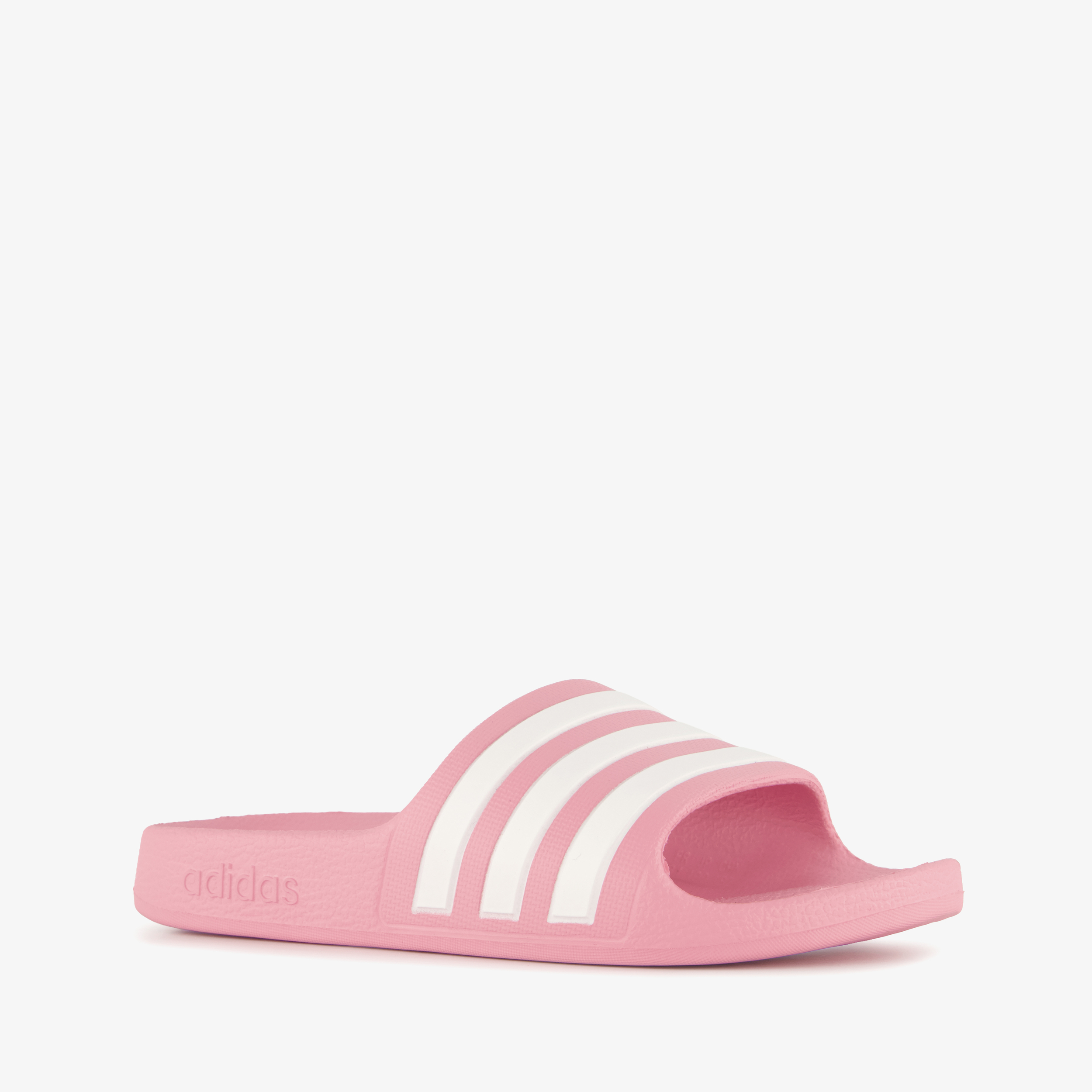 Adidas Adilette Aqua kinder badslippers roze wit