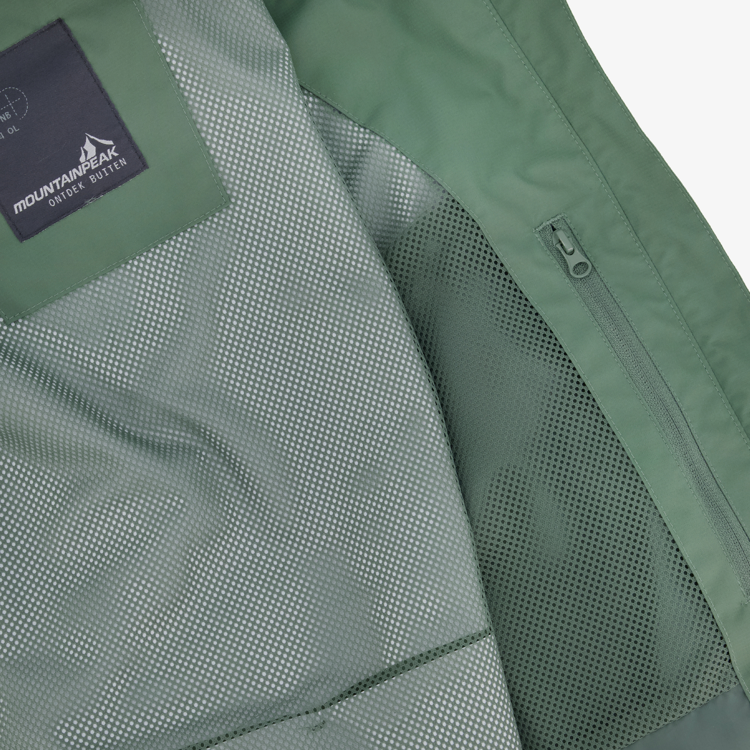 Mountain Peak heren outdoor softshell jas groen jassen – foto 3