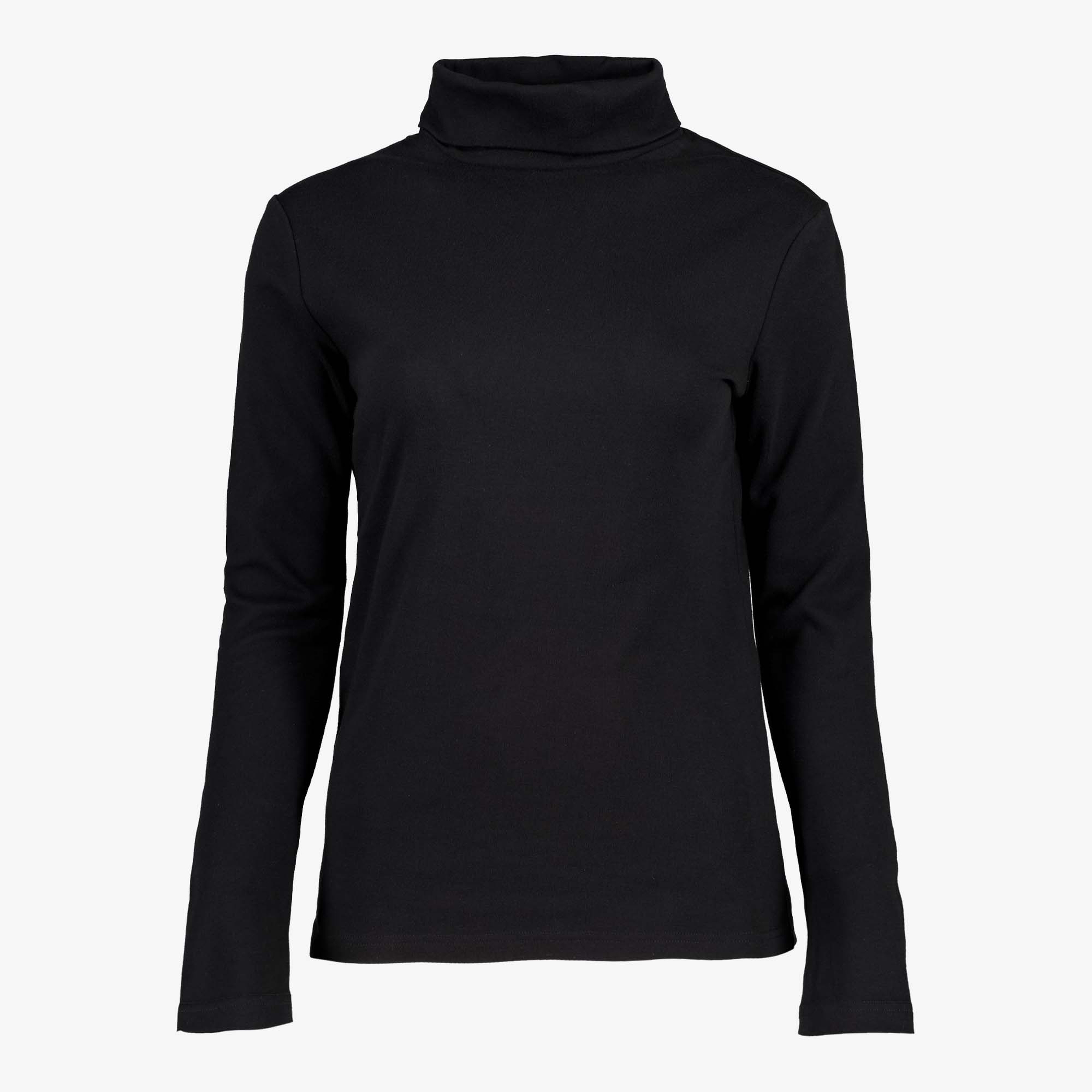 Mountain Peak dames skipully met rollneck zwart ski-pullies