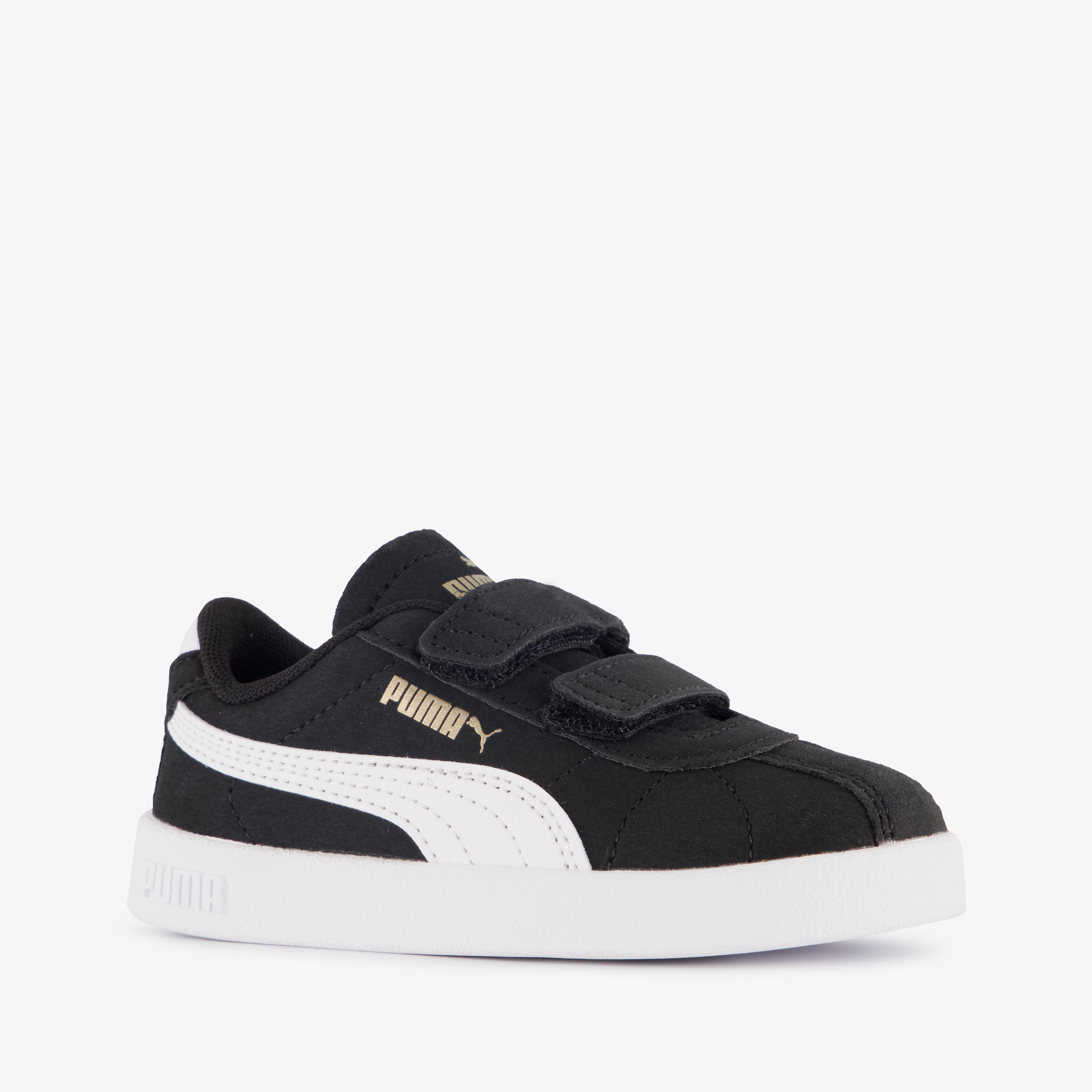 Puma Club II V INF kinder sneakers zwart wit