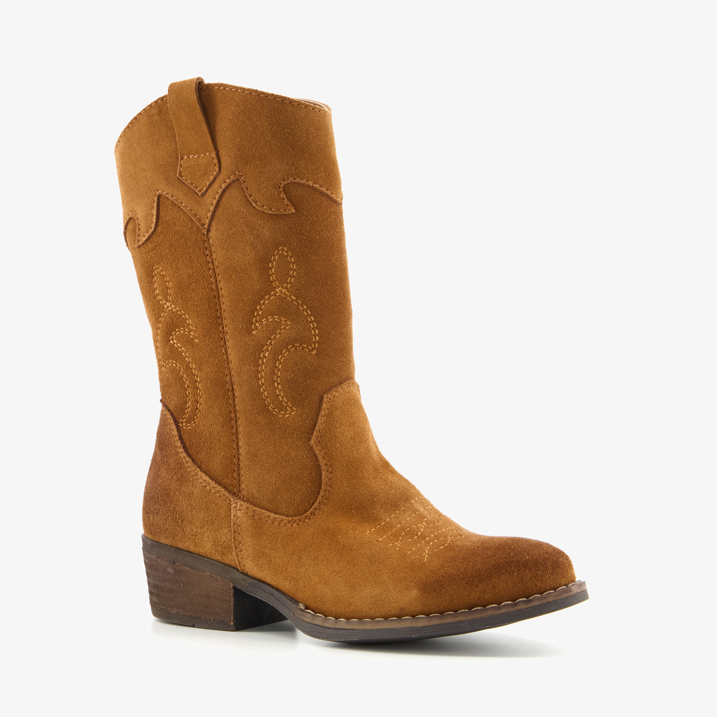 TwoDay leren meisjes western laarsjes bruin