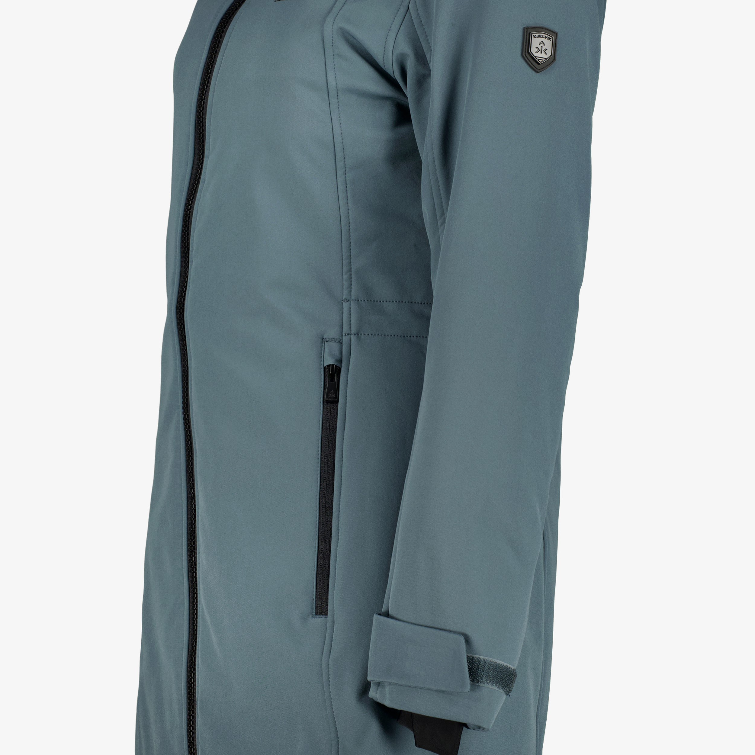 Kjelvik gewatteerde dames softshell jas blauw jassen – foto 2