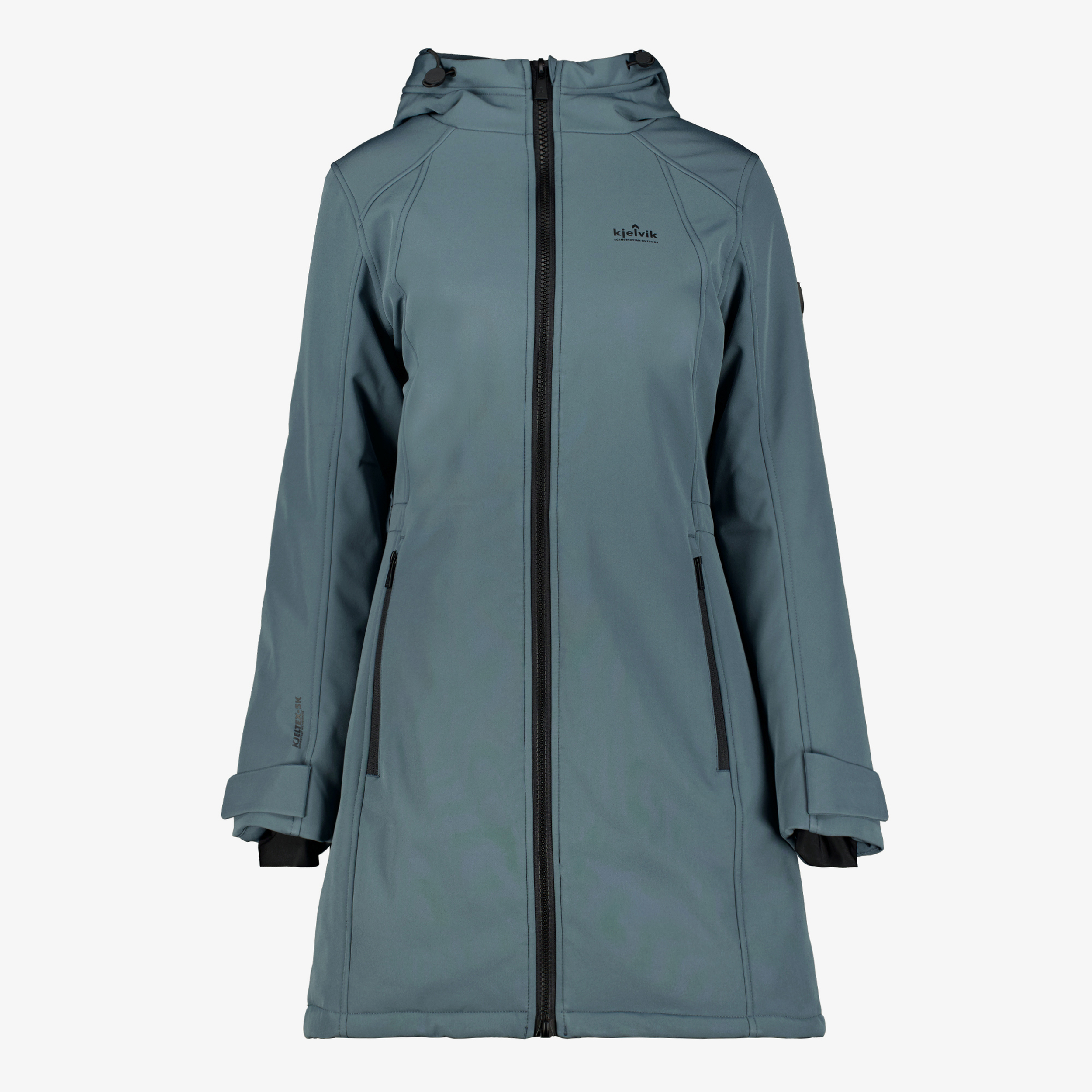 Kjelvik gewatteerde dames softshell jas blauw jassen