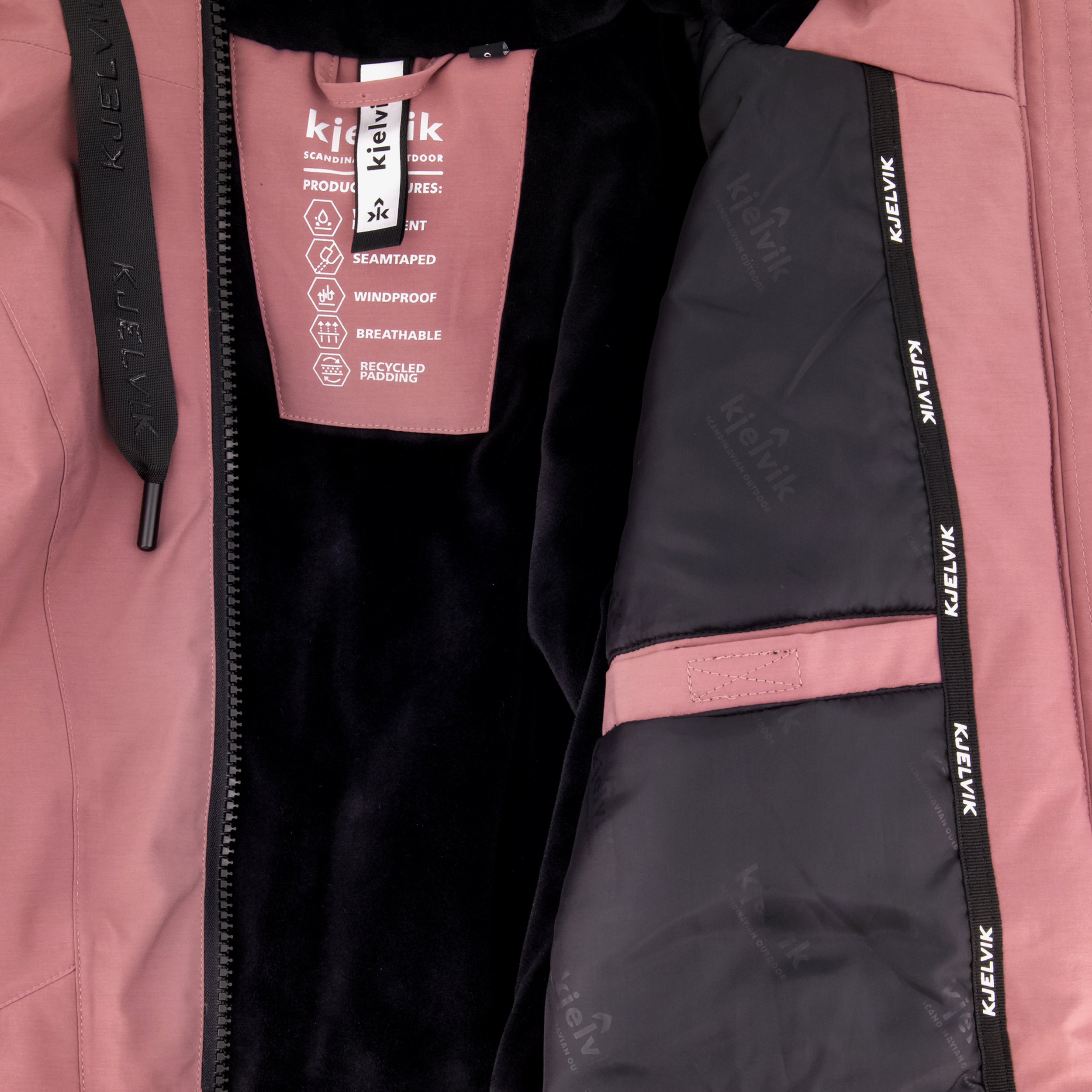 Kjelvik roze dames outdoor jas waterafstotend jassen – foto 4
