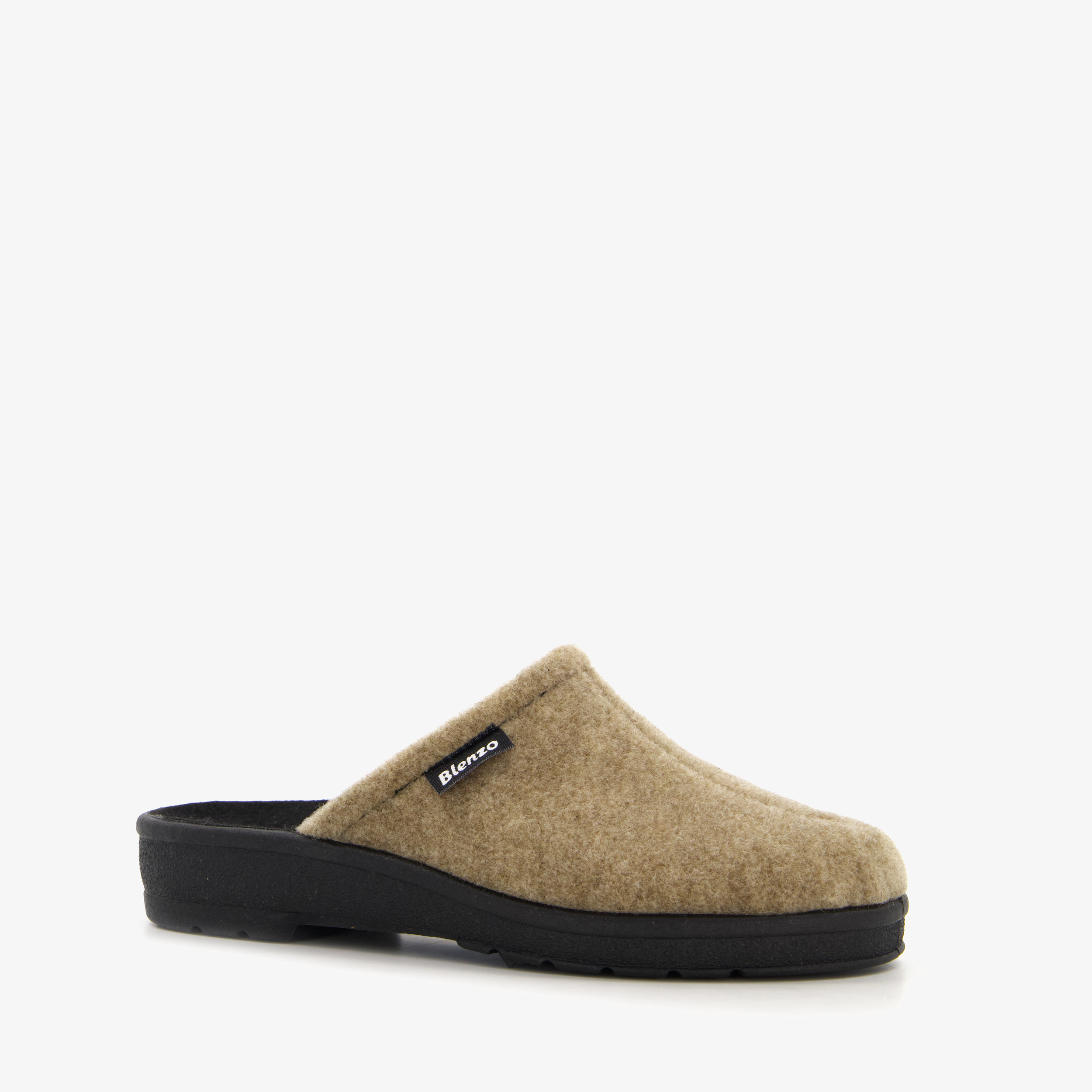 Blenzo dames instap pantoffels beige muilen