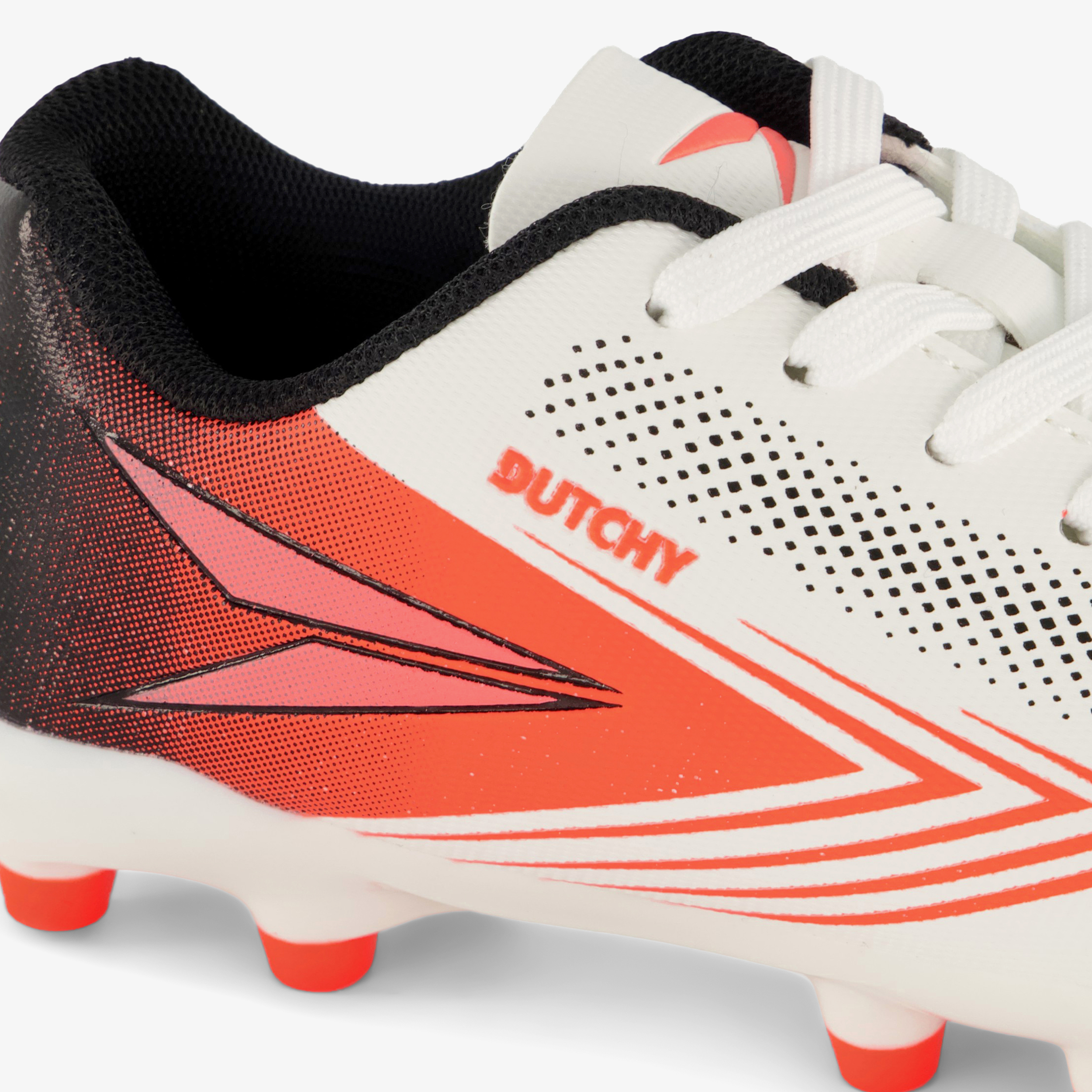 Dutchy Aura MG kinder voetbalschoenen wit oranje meisjes veldschoenenkunstgrasschoenen – foto 5