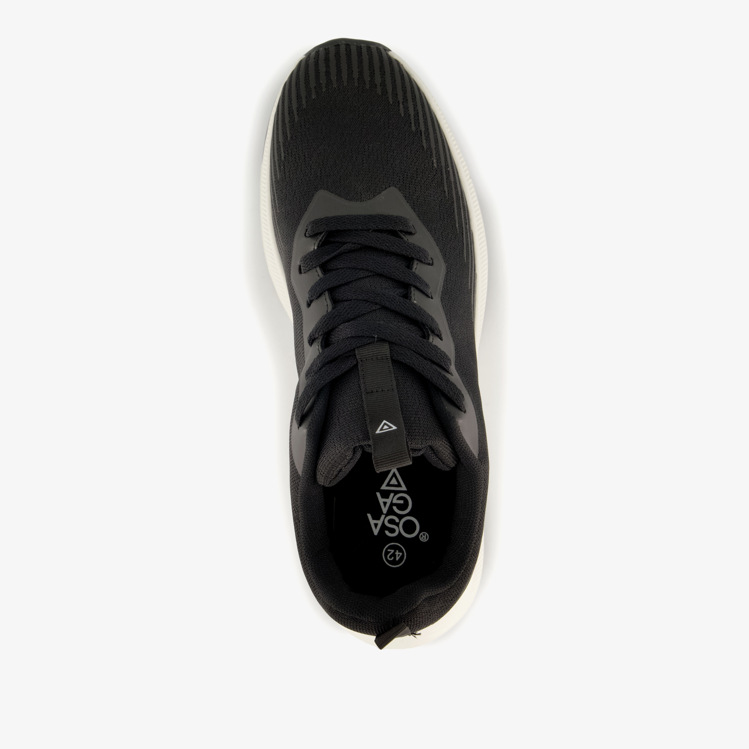 Osaga heren sportschoenen zwart wit fitnessschoenen – foto 4