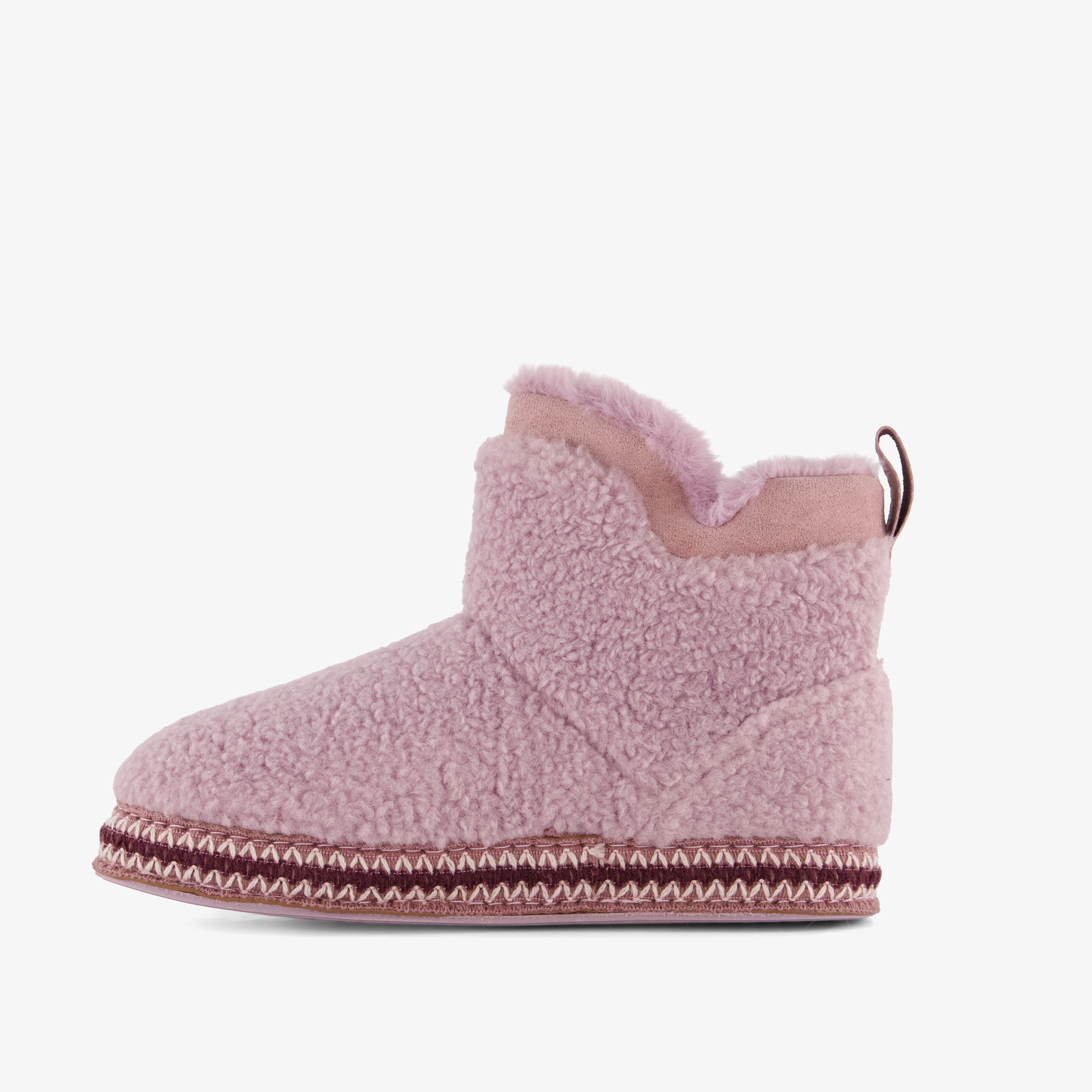 Thu!s hoge teddy sloffen voor dames - lila