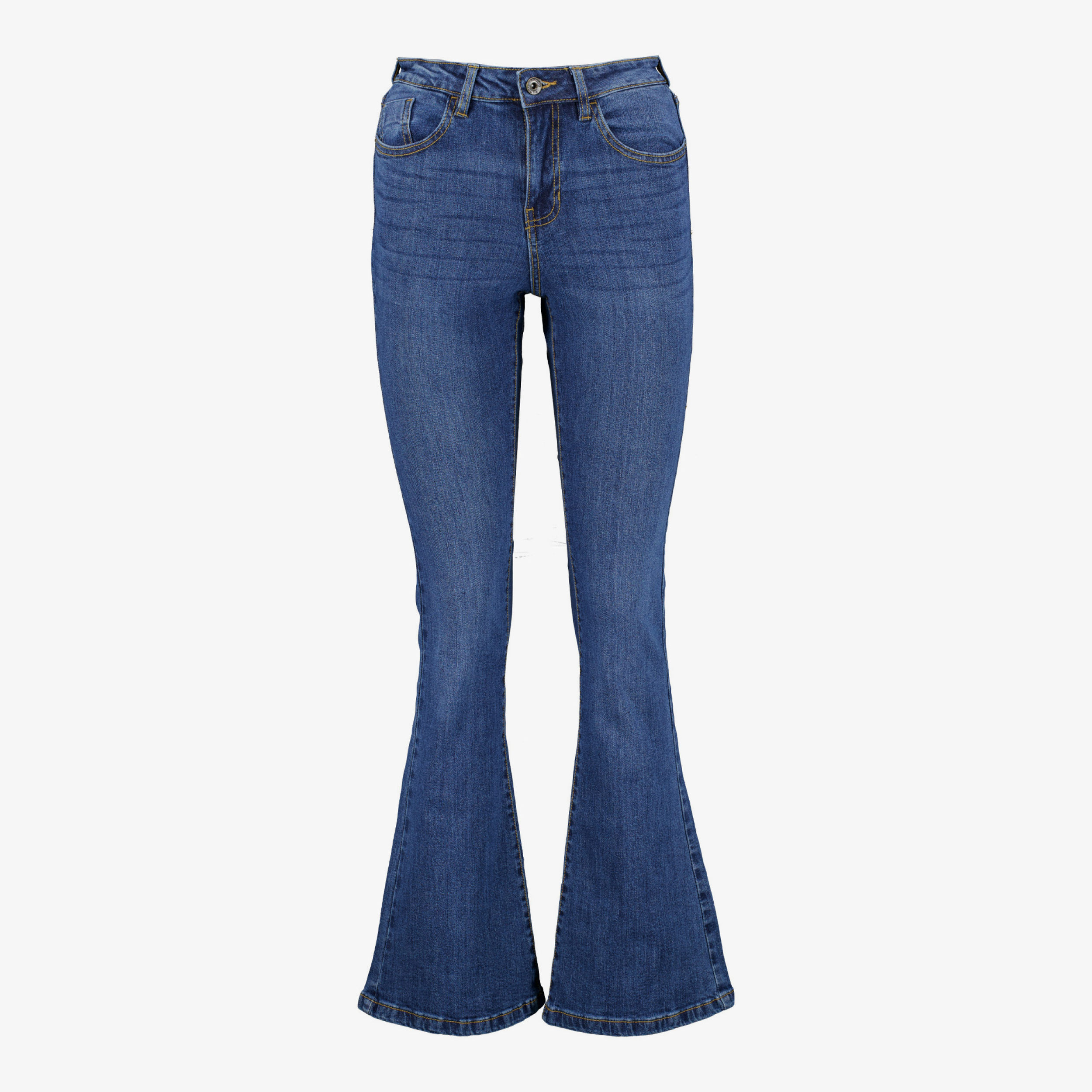TwoDay dames flared jeans donkerblauw broeken & shorts
