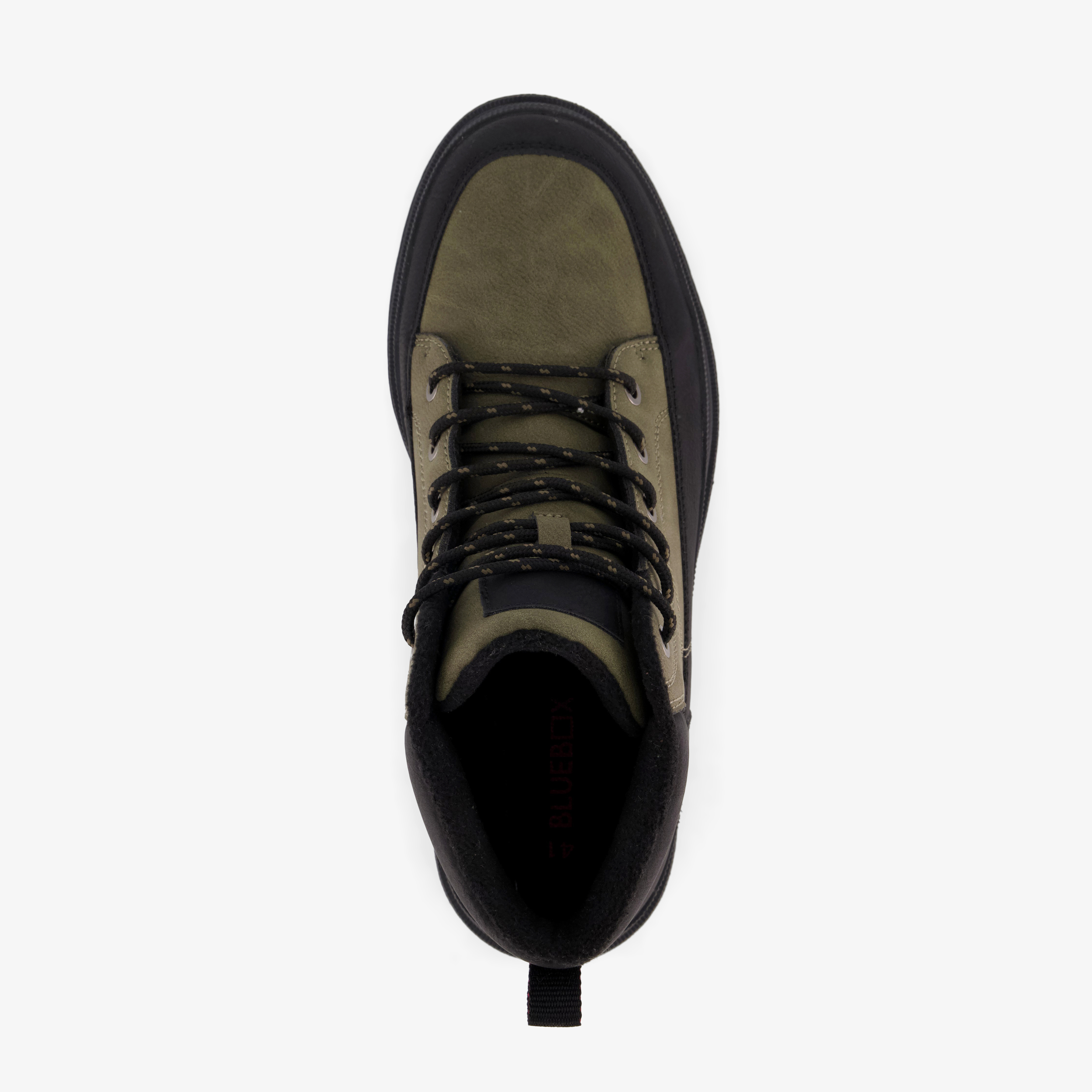 Blue Box gevoerde heren veterboots groen zwart – foto 4
