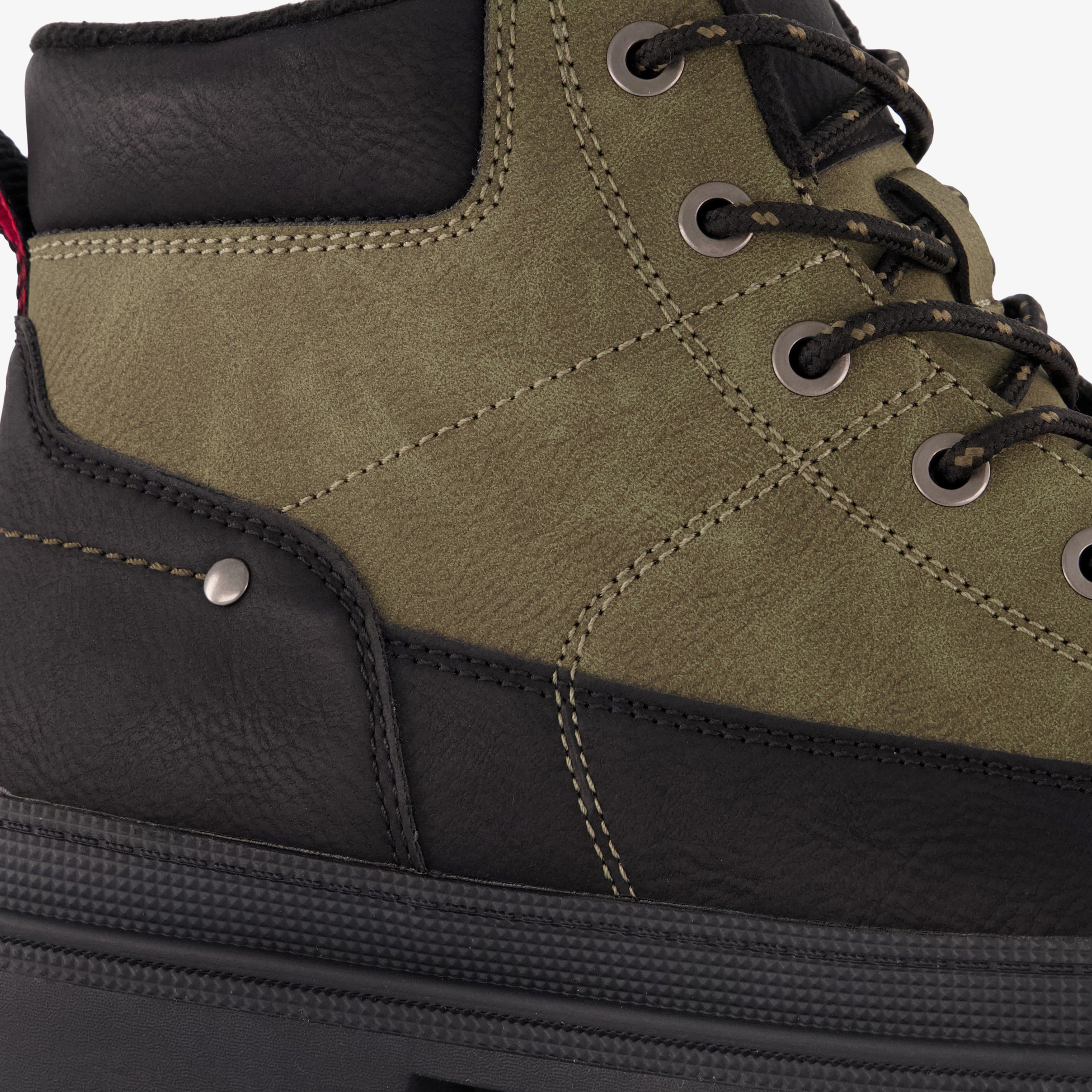 Blue Box gevoerde heren veterboots groen zwart – foto 5