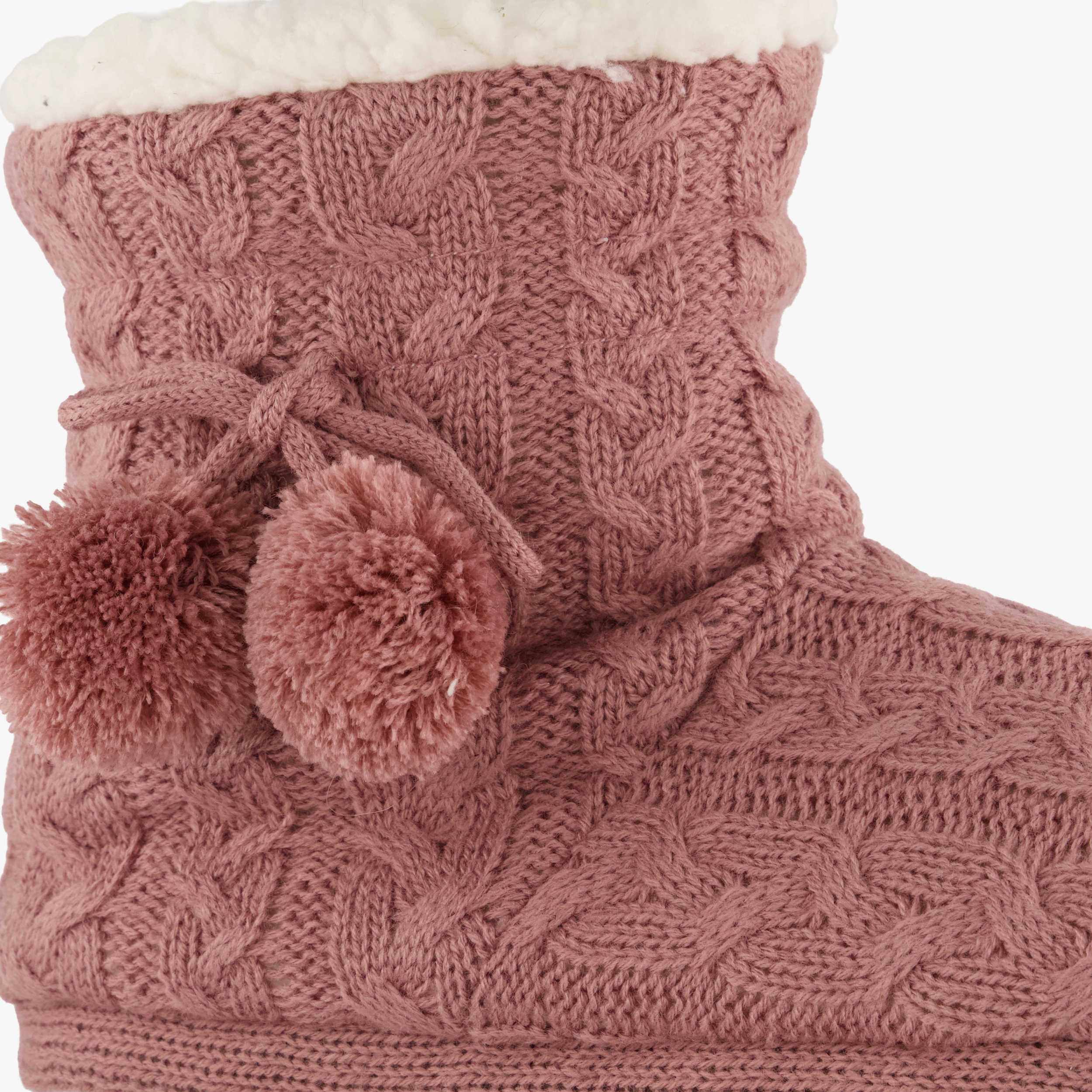 Thu!s hoge gevoerde dames pantoffels roze – foto 5