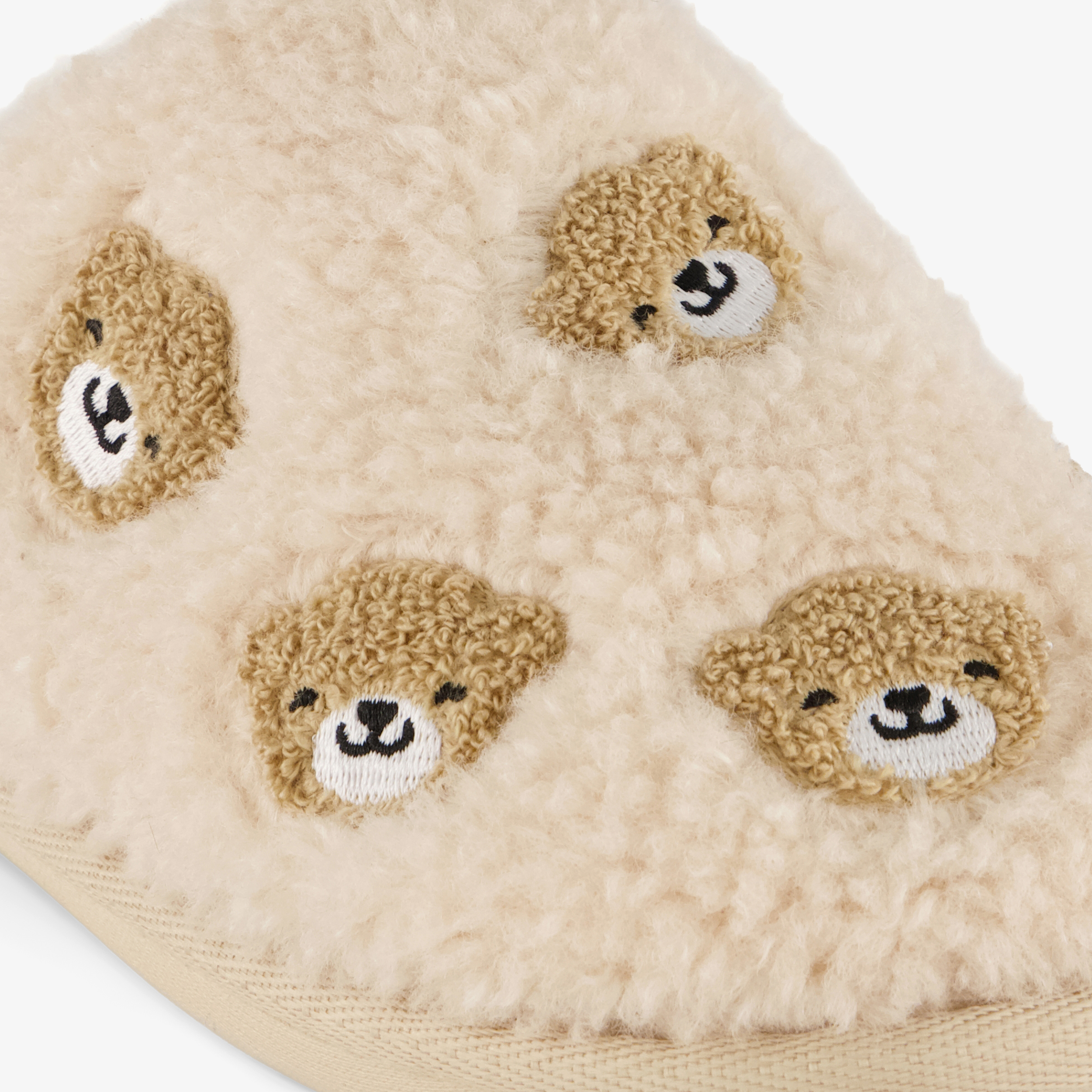 Thu!s dames teddy instap pantoffels met berengezichtjes – foto 5