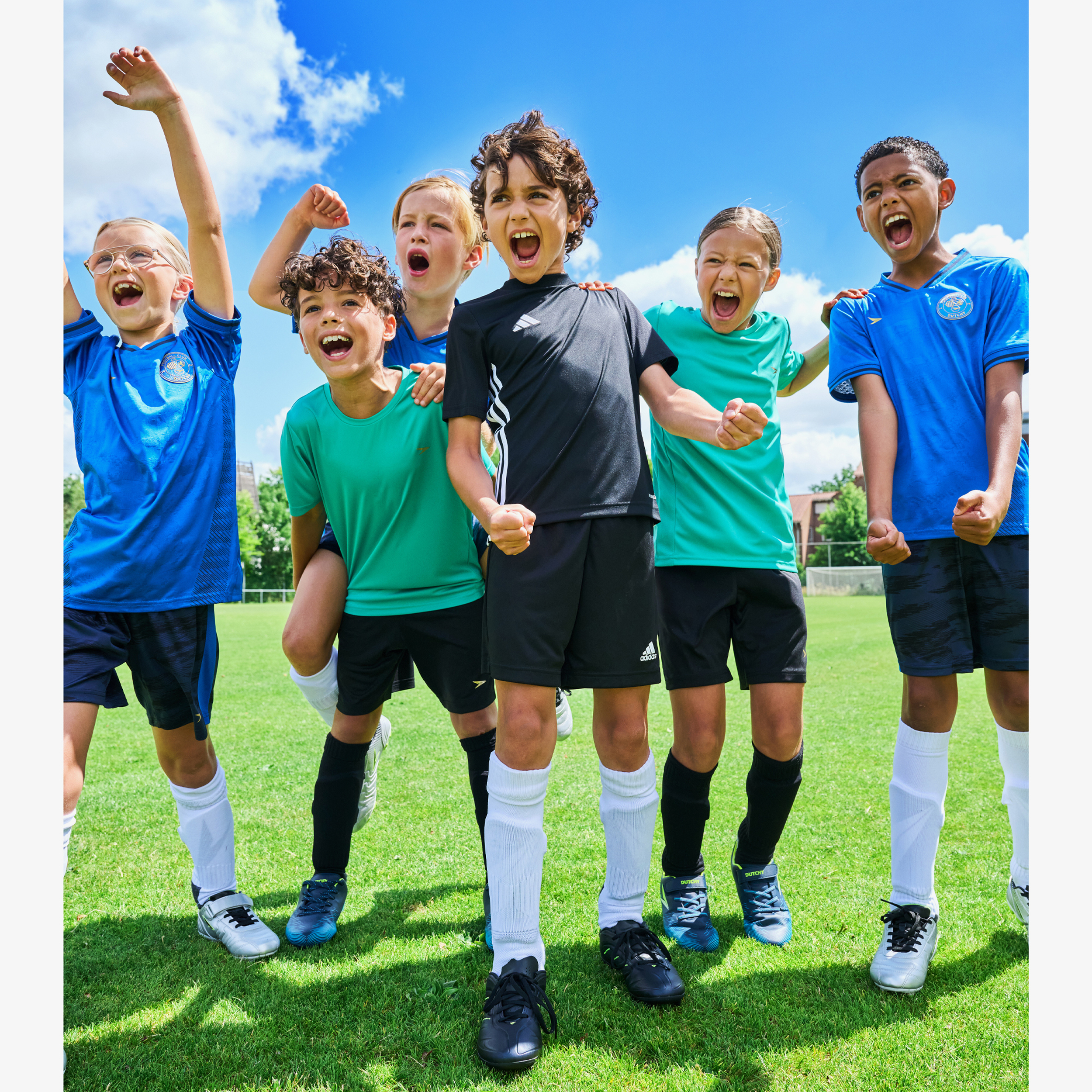 Dutchy tweedelig kinder sport set groen zwart jongens – foto 3