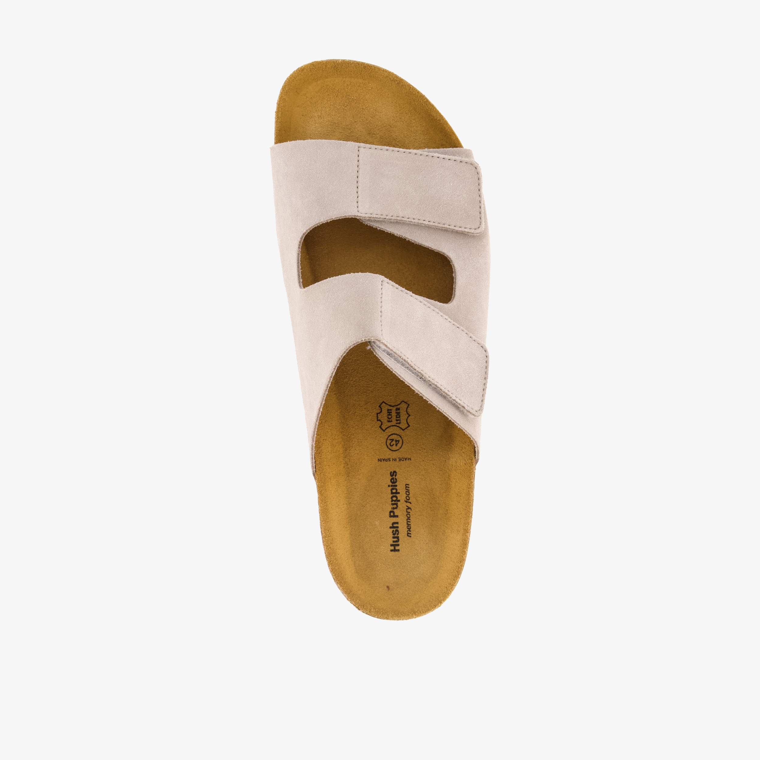 Hush Puppies leren heren bio slippers beige – foto 4