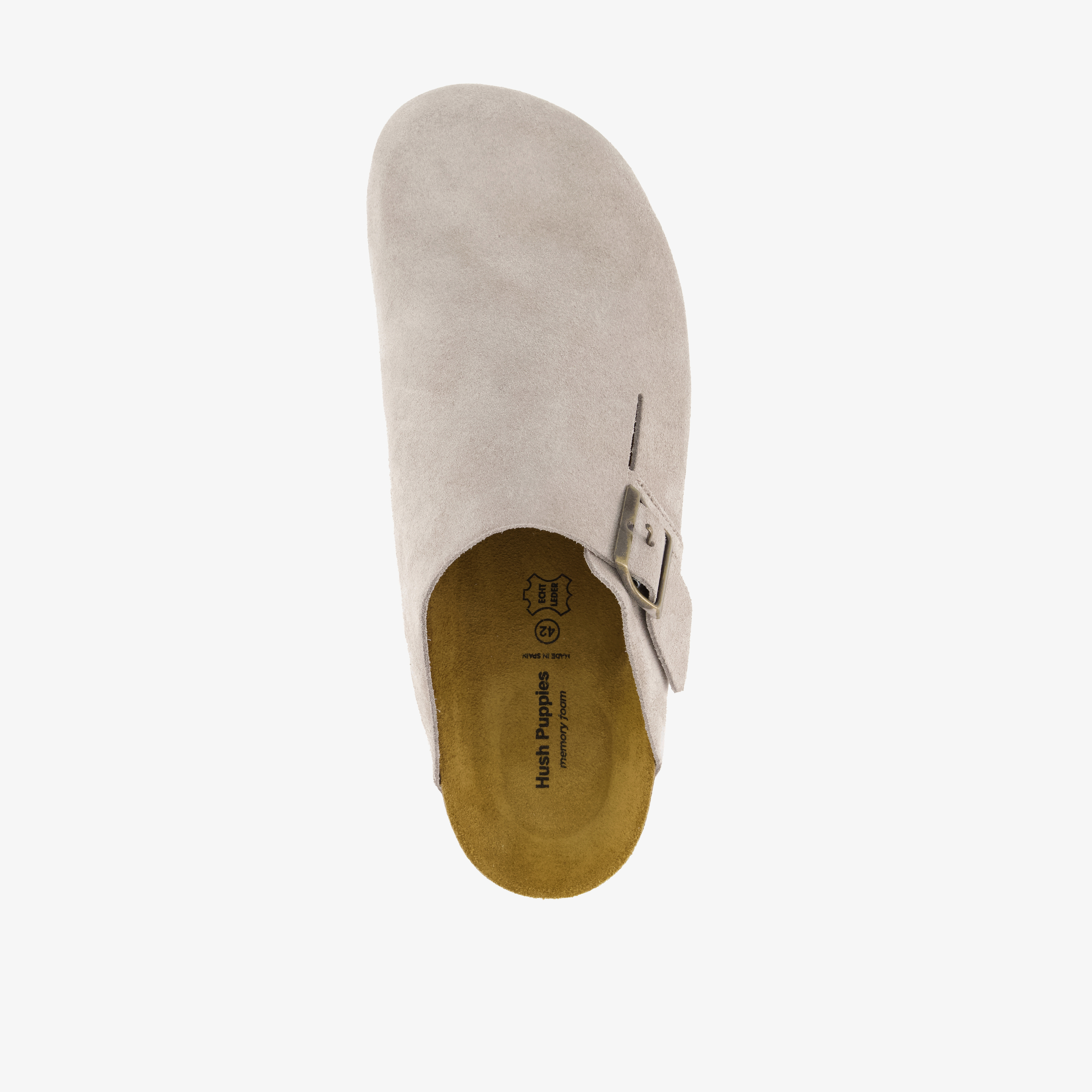 Hush Puppies suède heren clogs taupe – foto 4