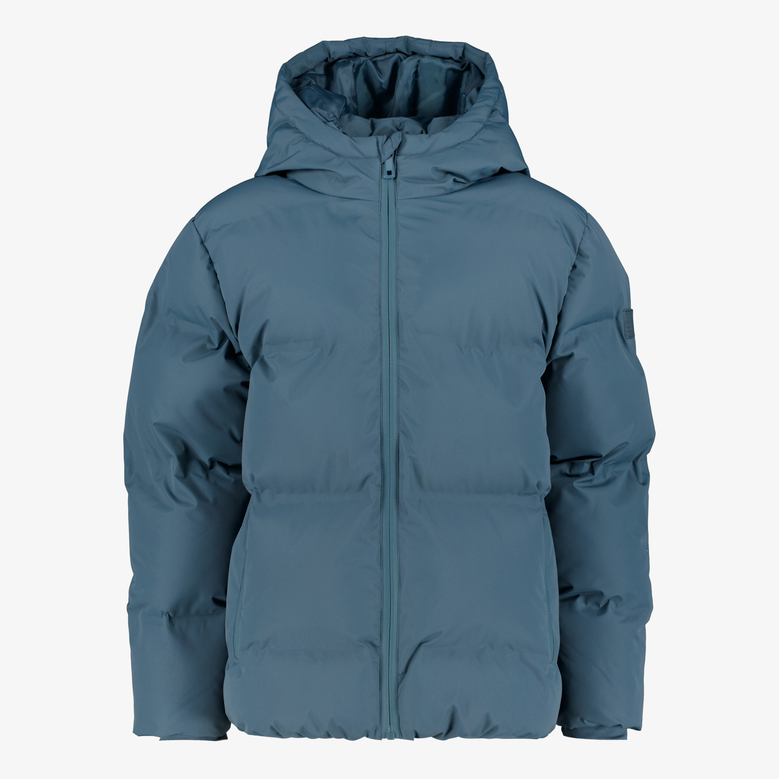 Unsigned jongens winterjas gewatteerd blauw