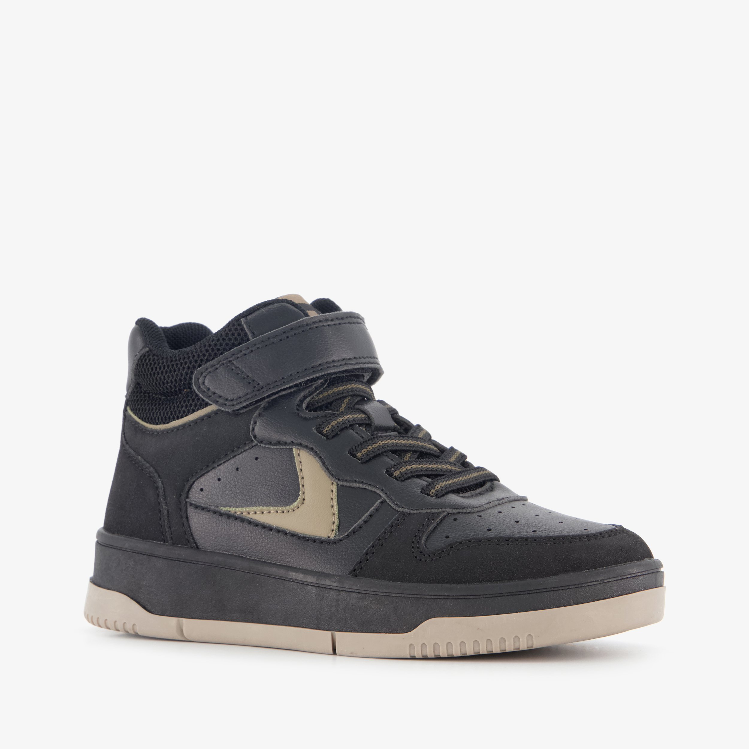 Blue Box hoge jongens sneakers zwart beige