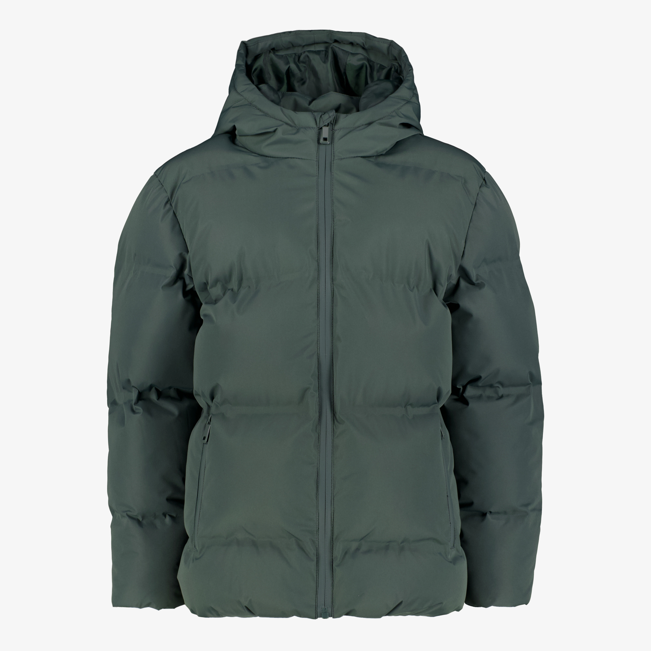 Unsigned jongens winterjas gewatteerd groen