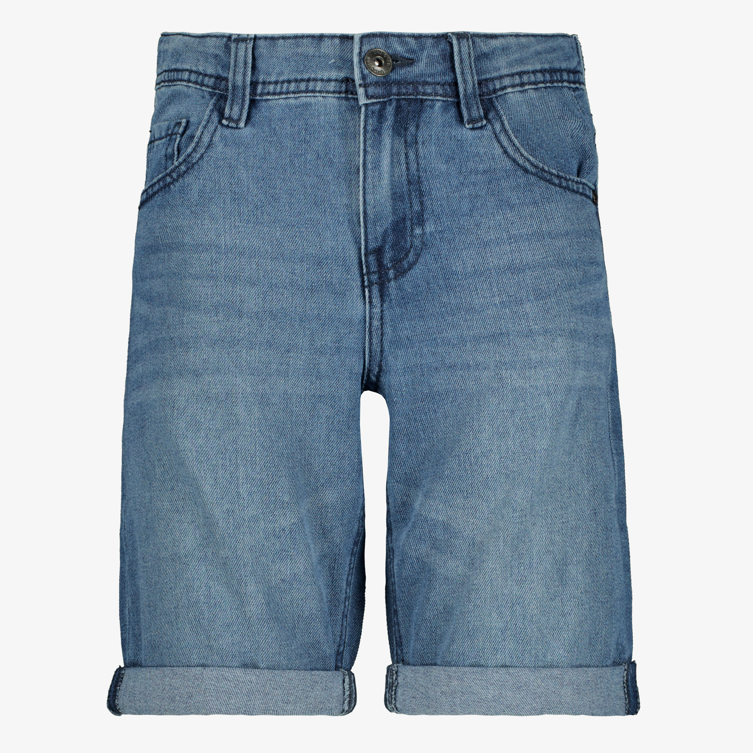 Unsigned jongens denim short donkerblauw