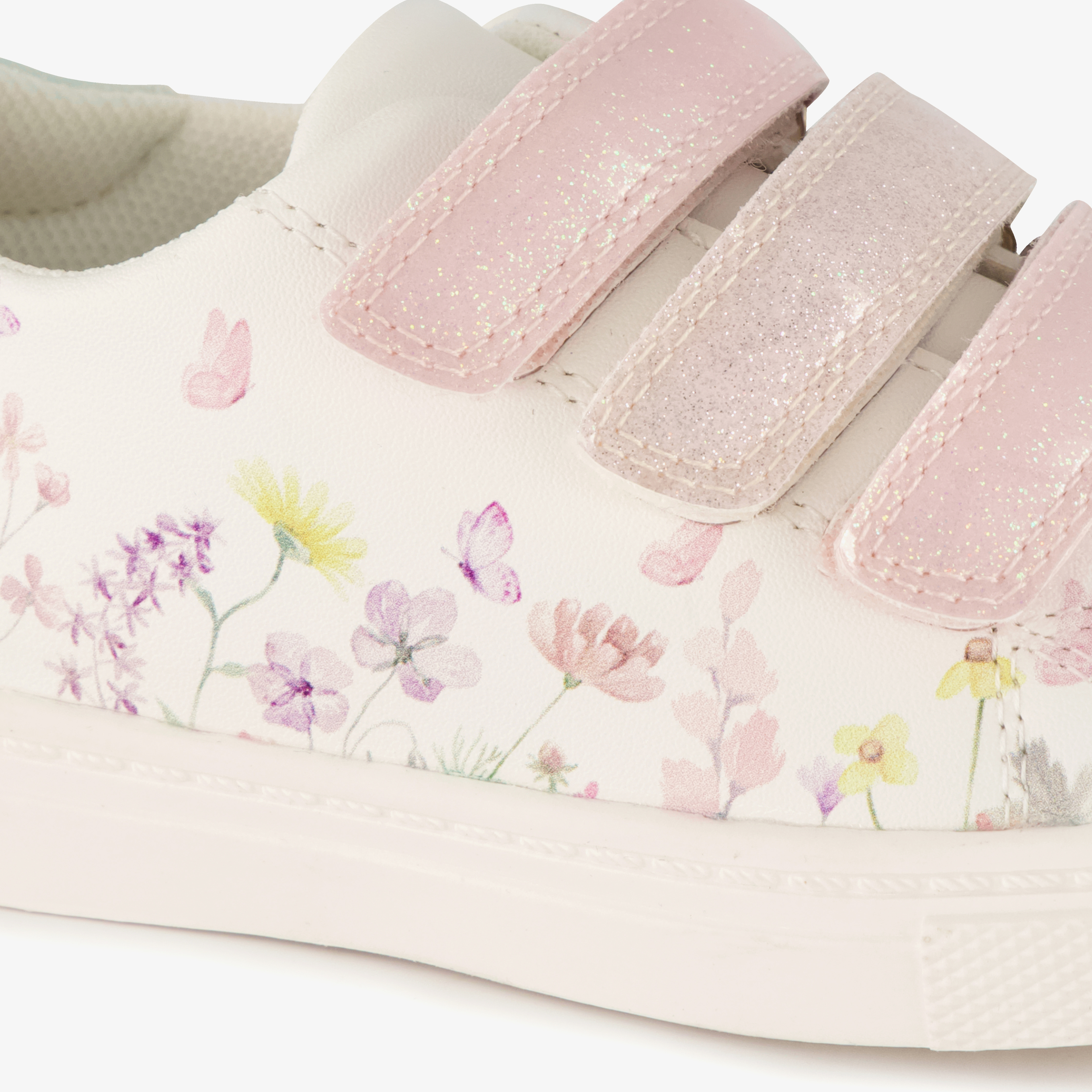 Blue box meisjes sneakers wit met bloemen – foto 5