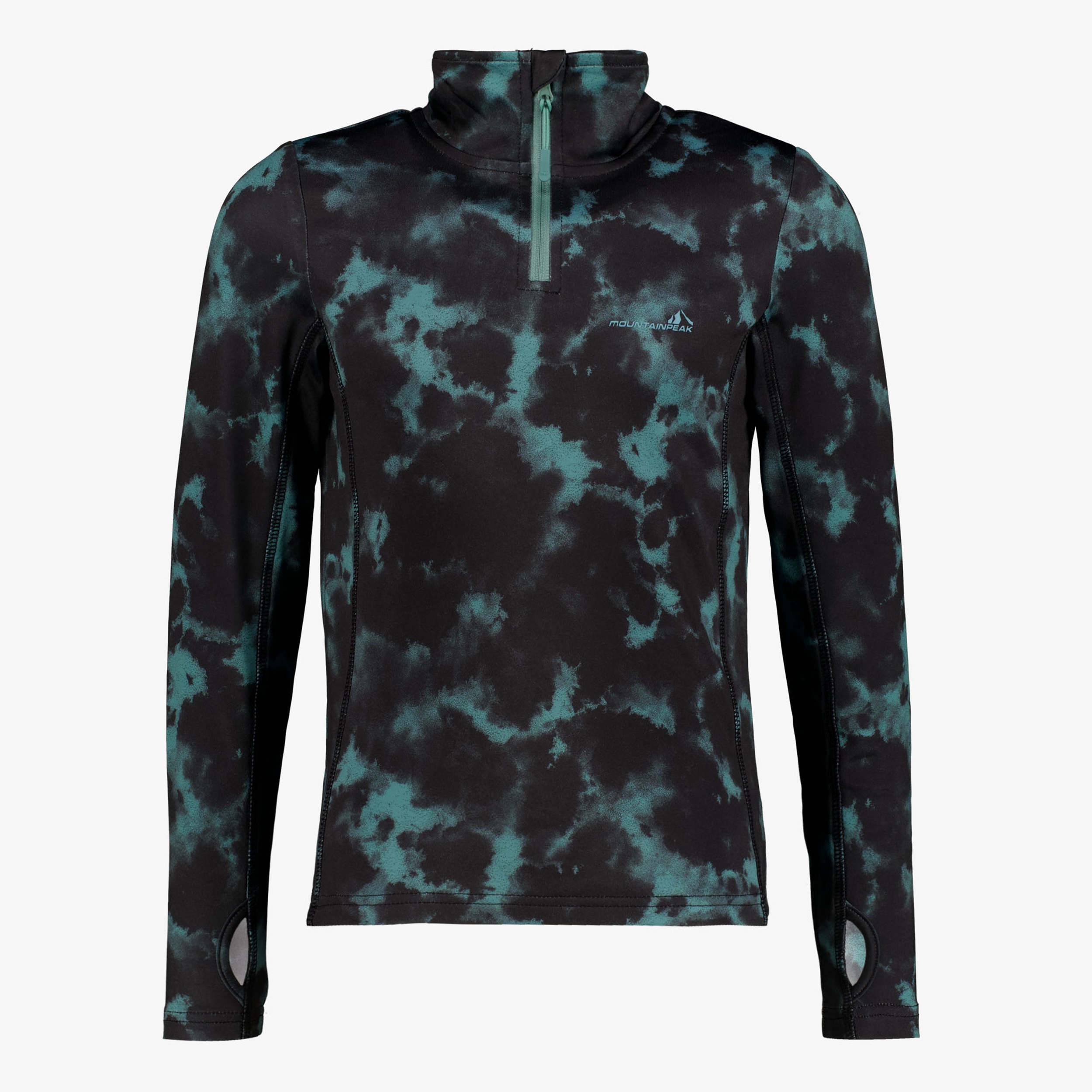 Mountain Peak kinder skipully met rits zwart blauw