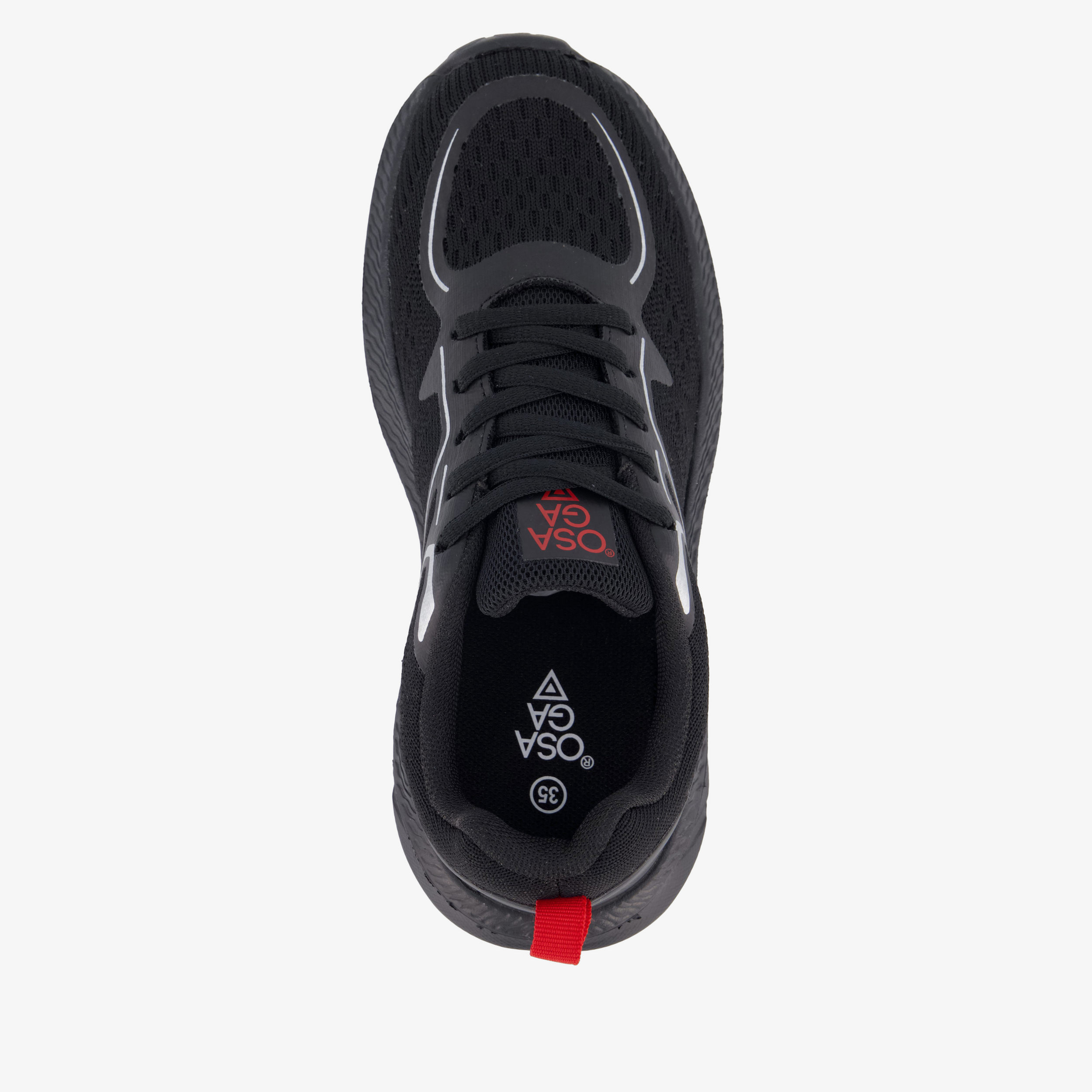 Osaga Block kinder sportschoenen zwart meisjes sneakers – foto 4