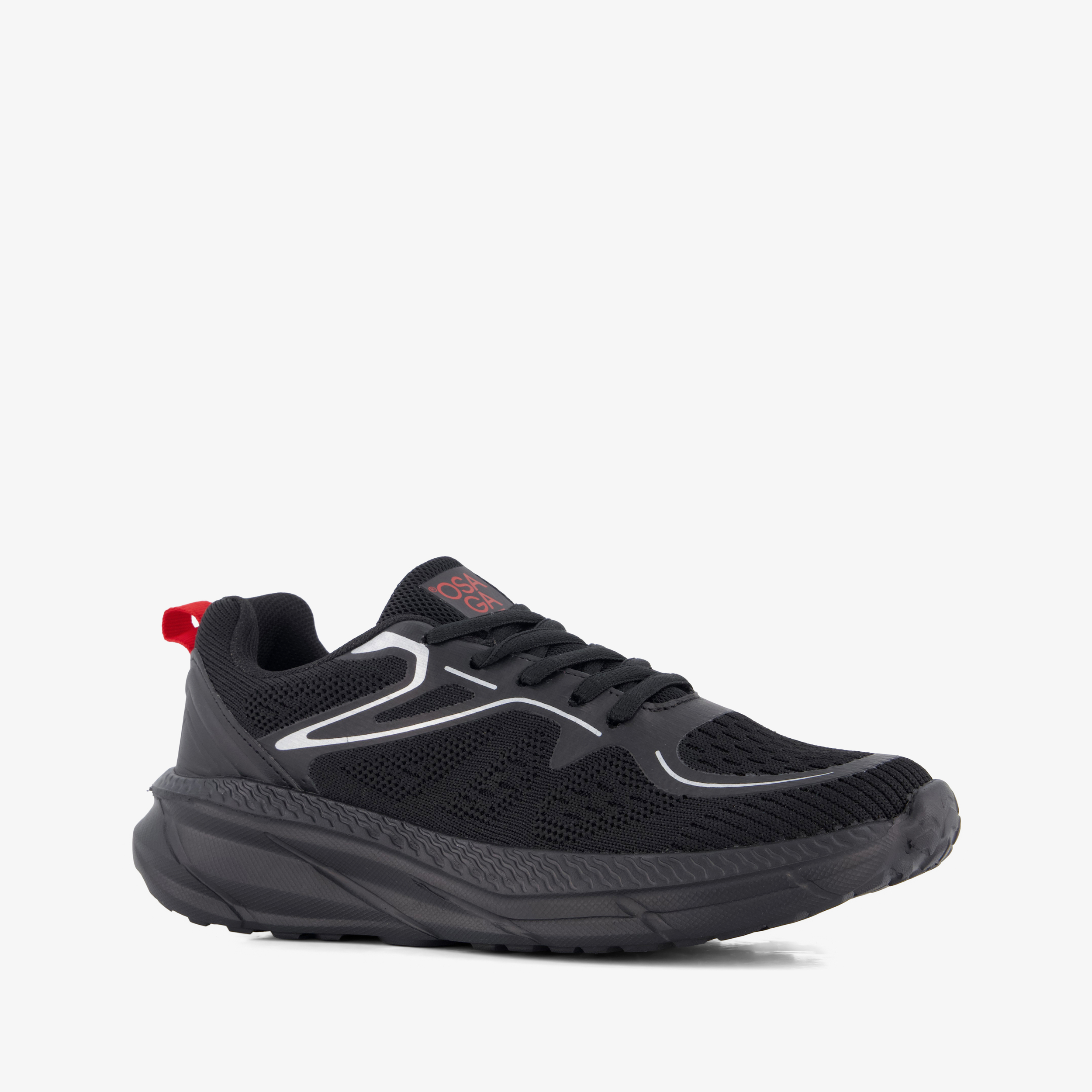 Osaga Block kinder sportschoenen zwart meisjes sneakers