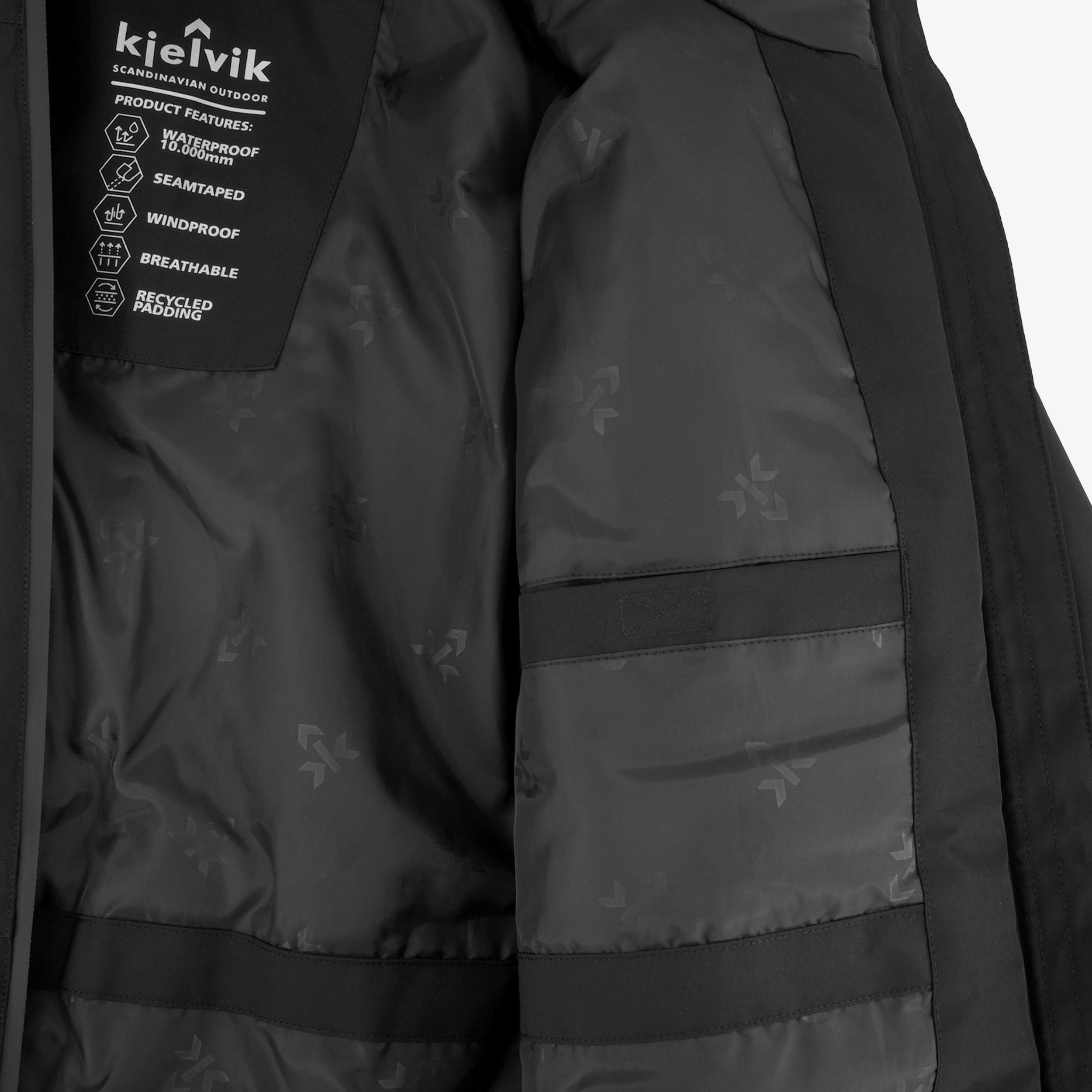 Kjelvik waterdichte dames outdoor jas zwart jassen – foto 3