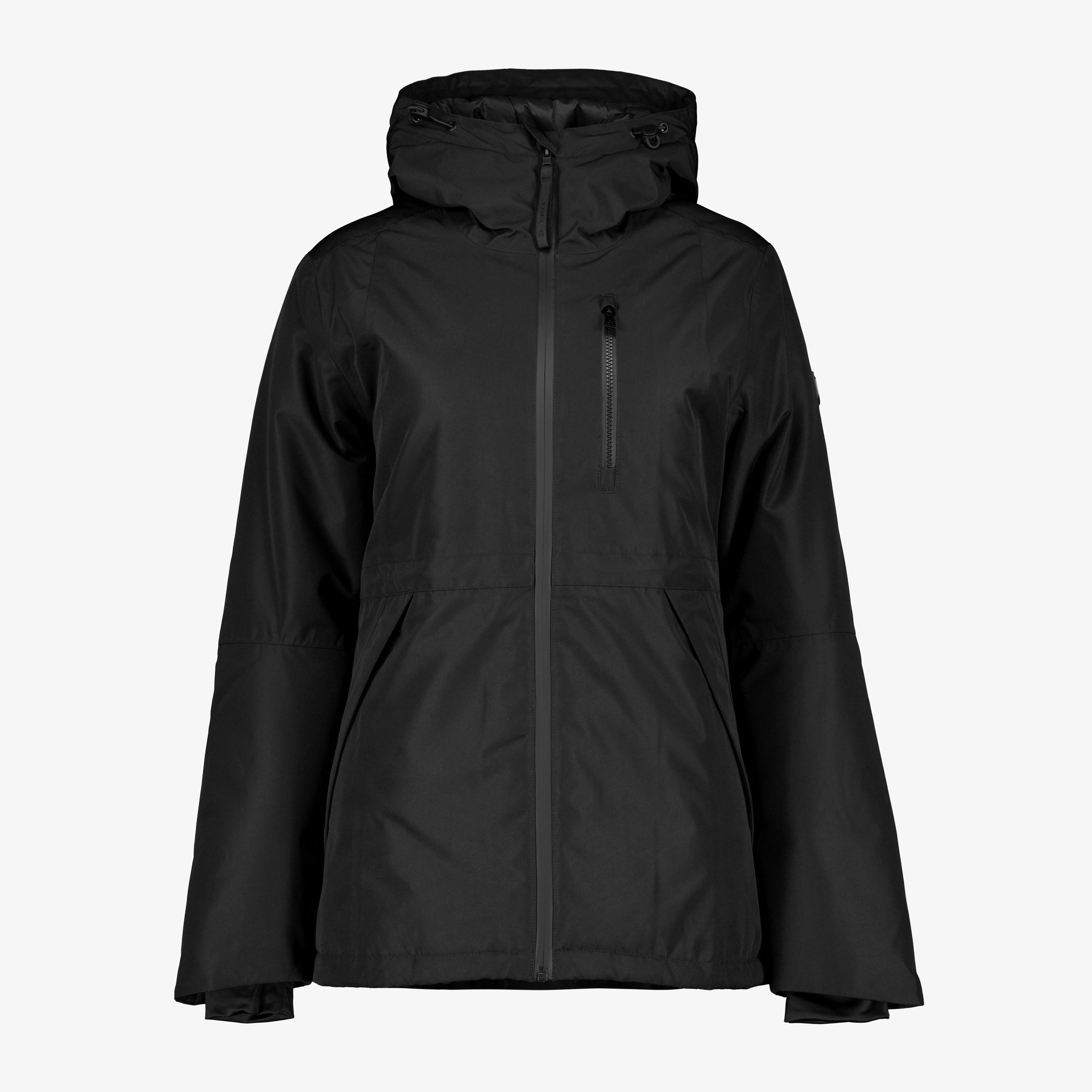 Kjelvik waterdichte dames outdoor jas zwart jassen