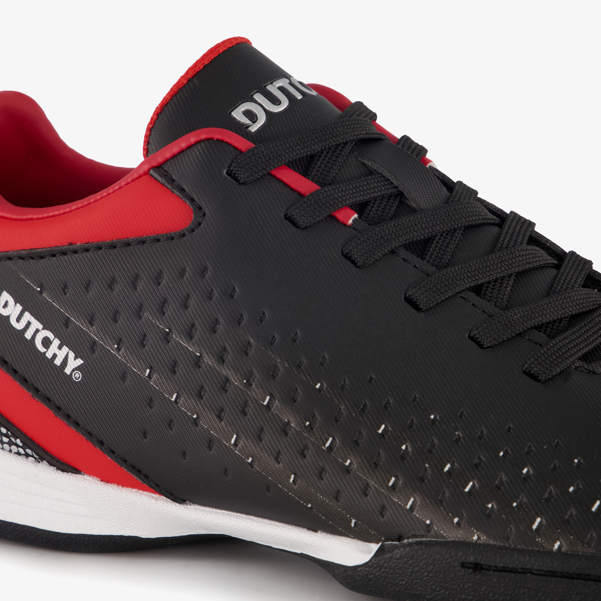 Dutchy IC kinder zaalschoenen zwart rood meisjes – foto 5
