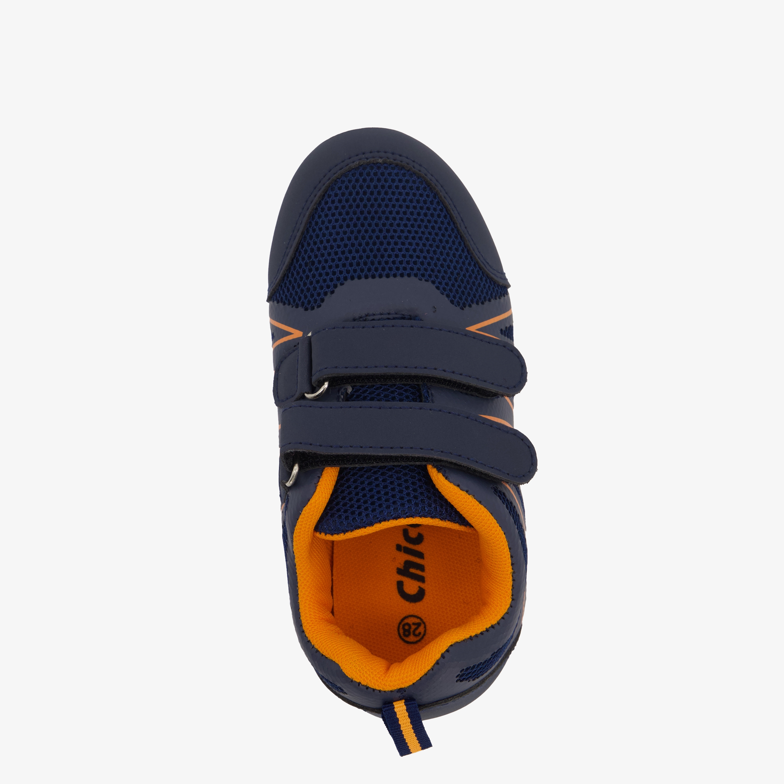 Chicane kinder gymschoenen klittenband blauw oranje jongens – foto 4