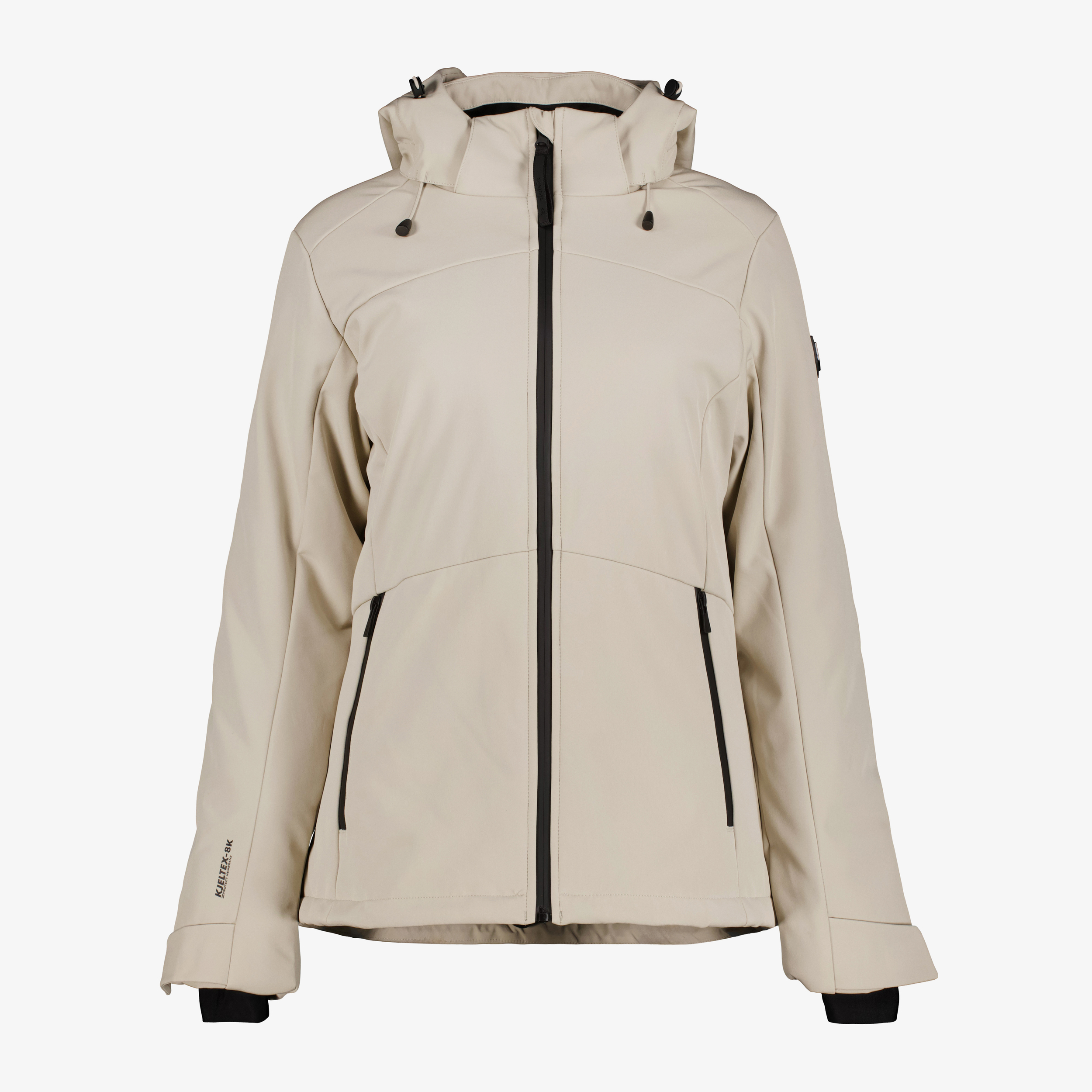 Kjelvik softshell dames winterjas beige jassen