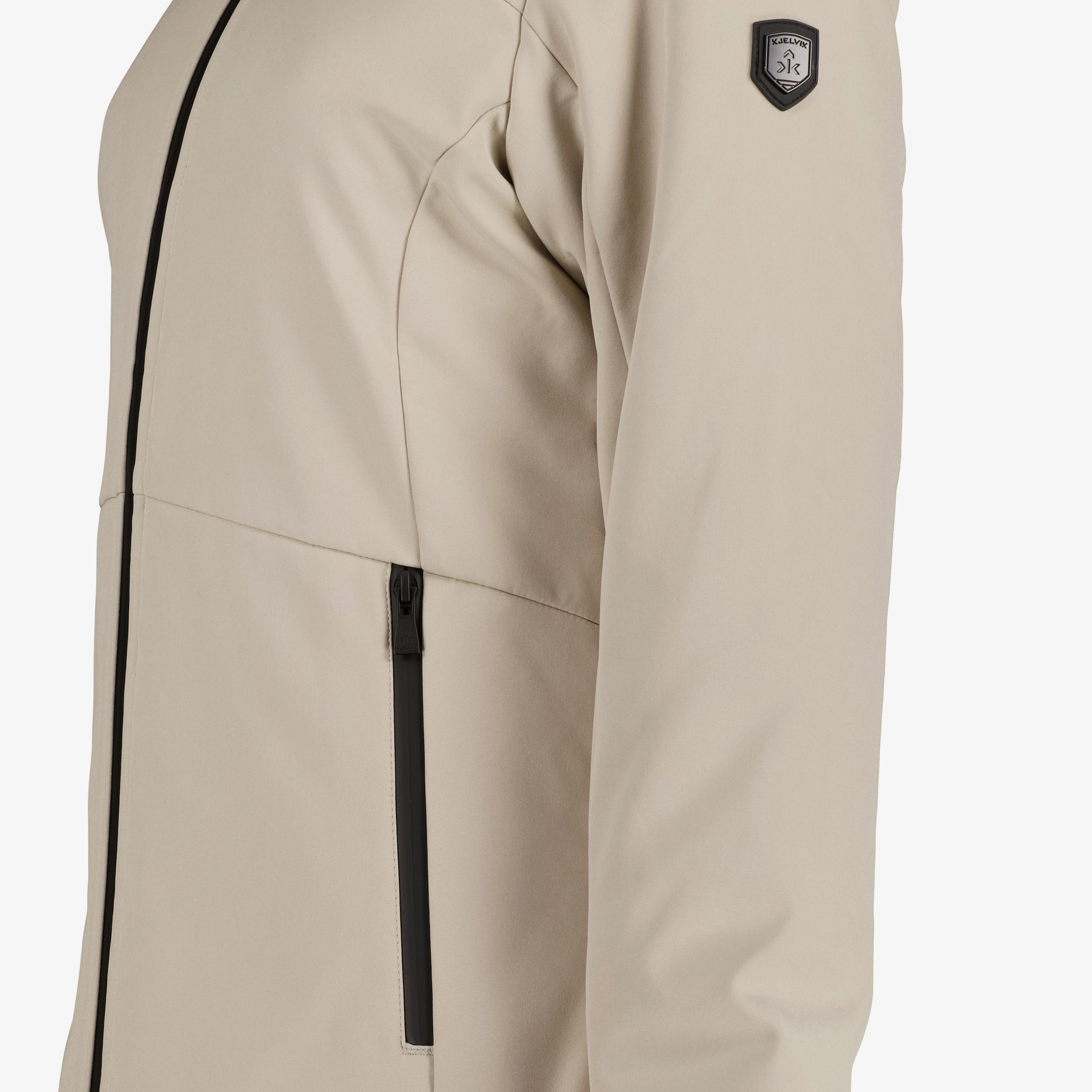 Kjelvik softshell dames winterjas beige jassen – foto 2
